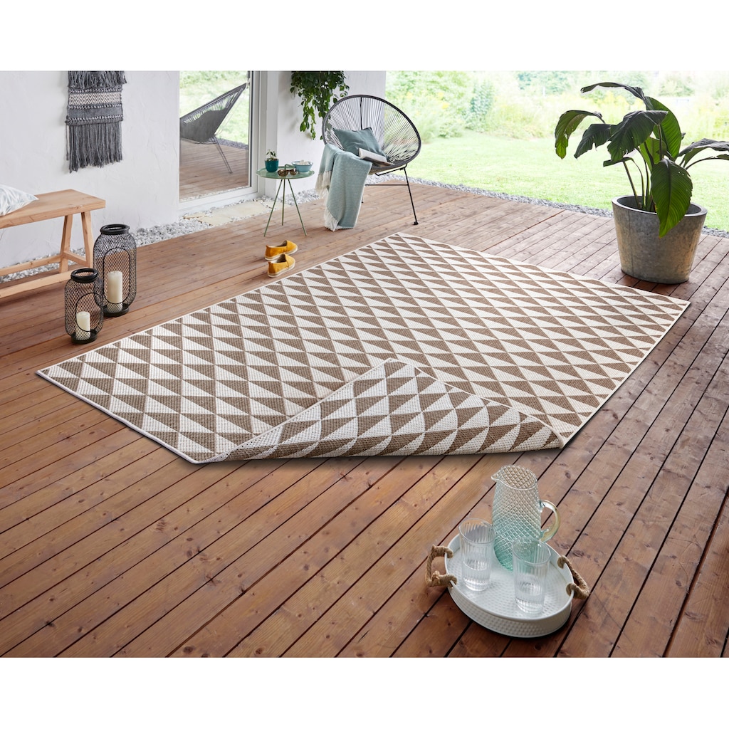 NORTHRUGS Teppich »Tahiti«, rechteckig, In- und Outdoor geeignet, Wendbar, Wohnzimmer