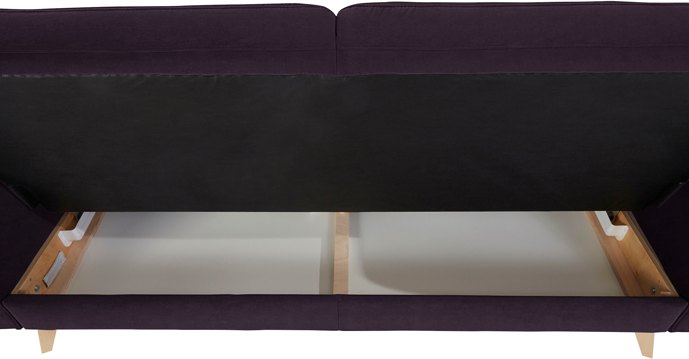 exxpo - sofa fashion 3-places »Nappa, kompakt, bequem, zeitloses Design, Breite 222cm, L-Form« superbe finition des détails