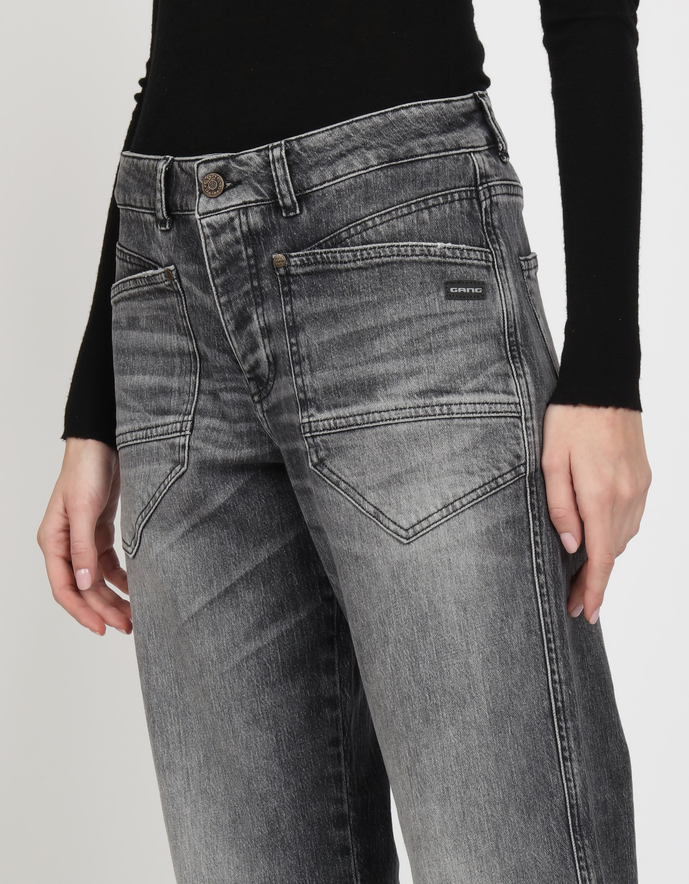GANG Loose-fit-Jeans »94ROBERTA«, mit übergrossen aufgesetzten Taschen