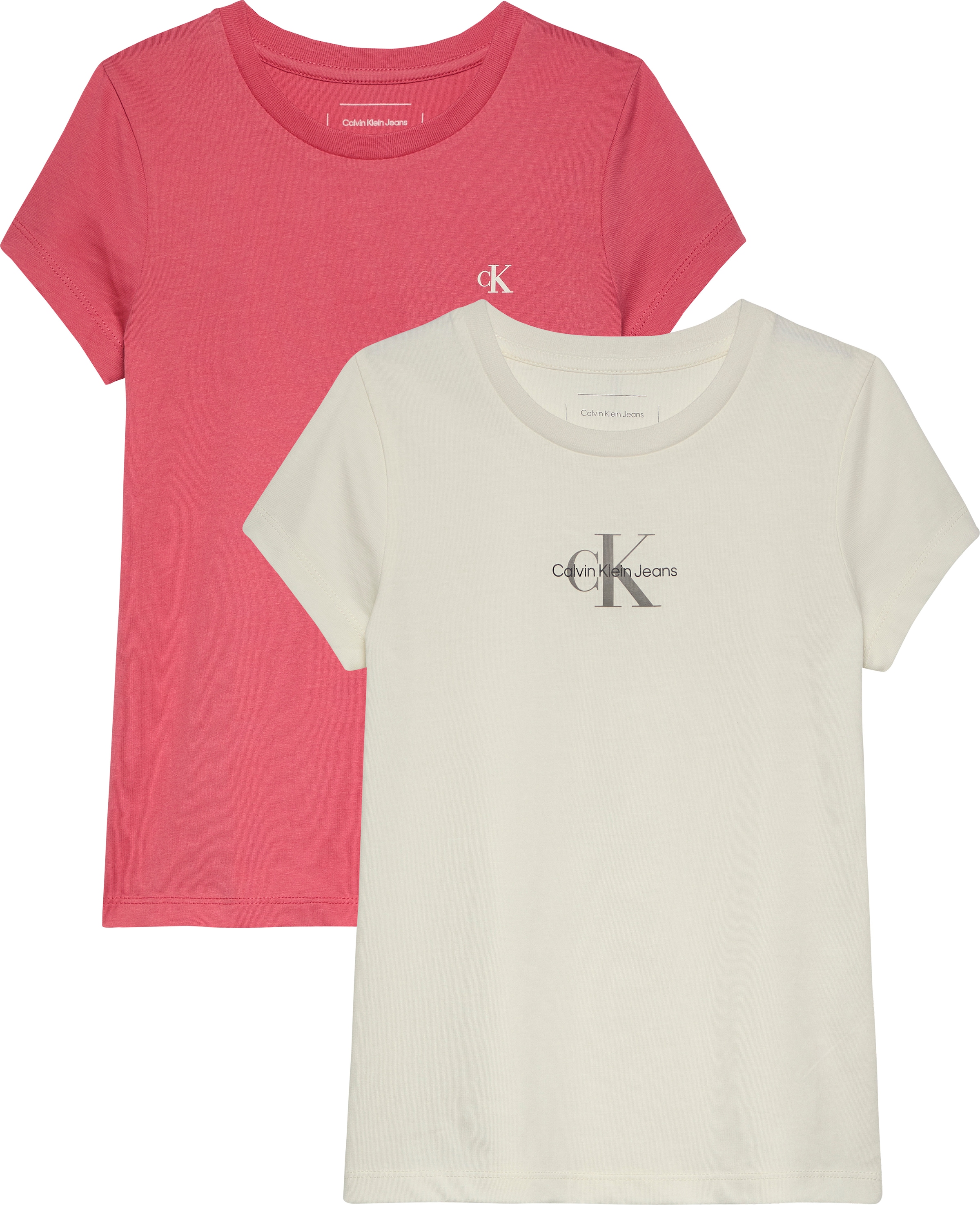 Calvin Klein Jeans T-Shirt »2-PACK SLIM MONOLOGO T-SHIRT«, mit Logodruck