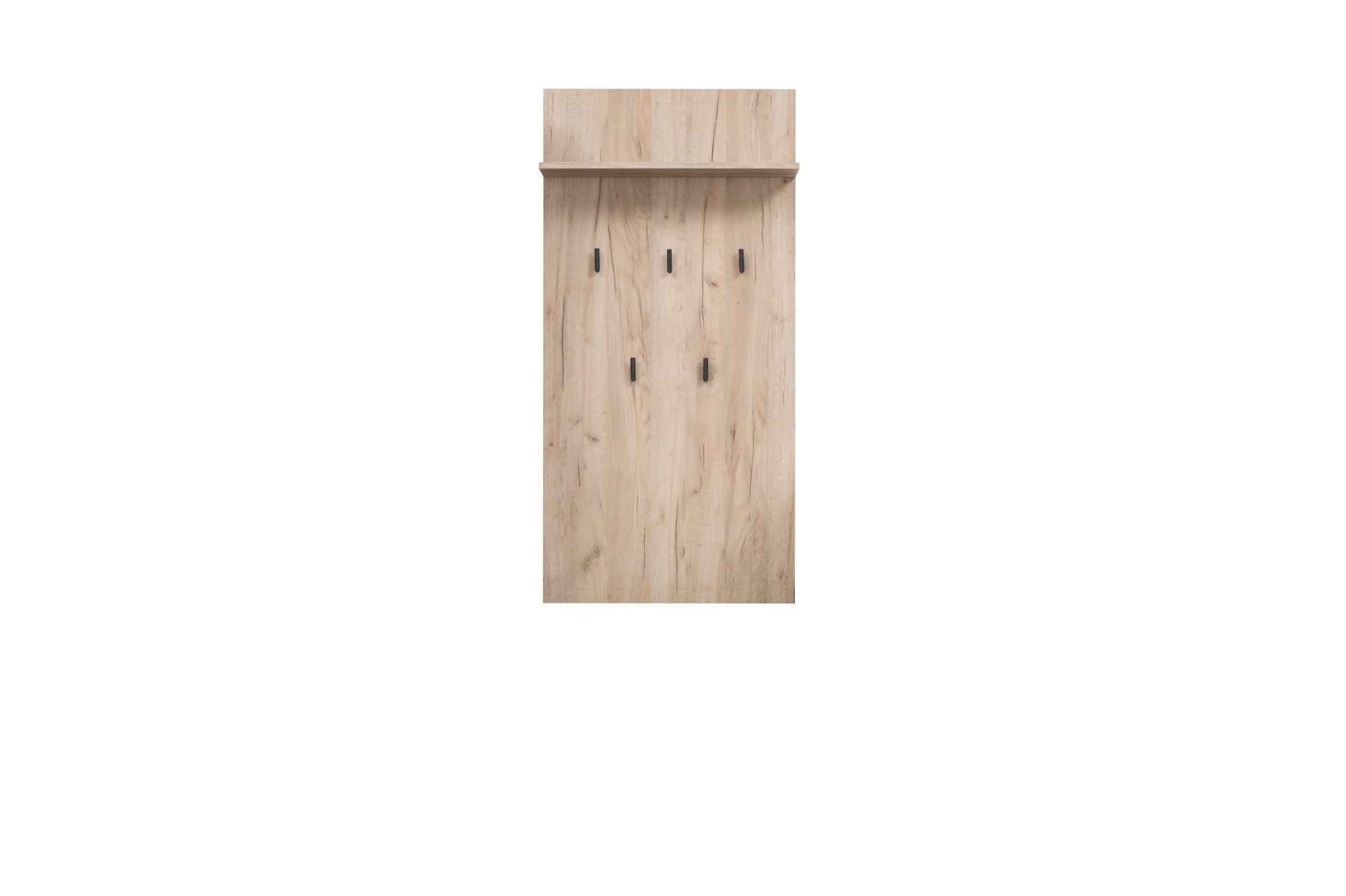 Image of GOODproduct Garderobenpaneel "Umbria, Wandregal mit Haken, Wandgarderobe, Aufhänger" mit Regal, Höhe 137 cm, in Grau Eiche