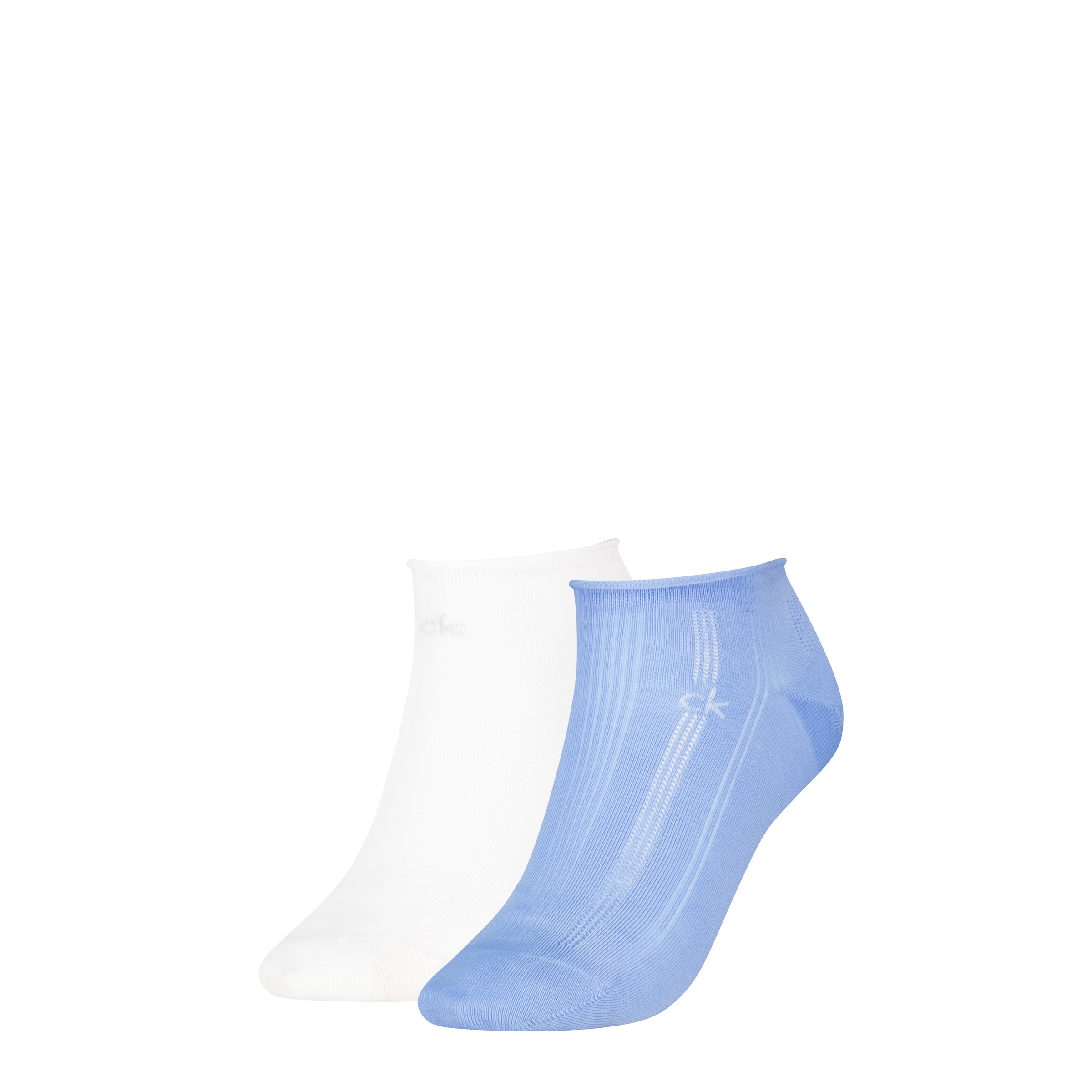 Calvin Klein Chaussettes de baskets »CK WOMEN SNEAKER PELERINE« 2 Paar,  mit kleinem Rollbund, Cotton-Mix, elastisch