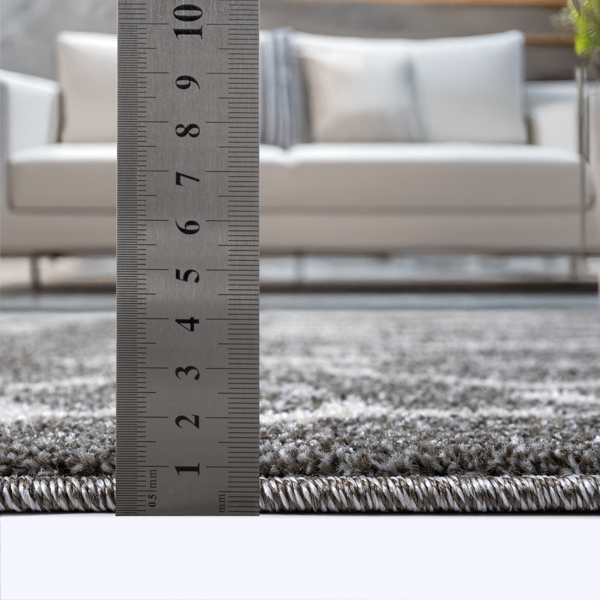 Sanat Teppich »Boho 8200  , auch als Läufer und in Rund« rund 10 mm Höhe Kurzflor, robust, Boho, Scandic, für Fussbodenheizung geeignet