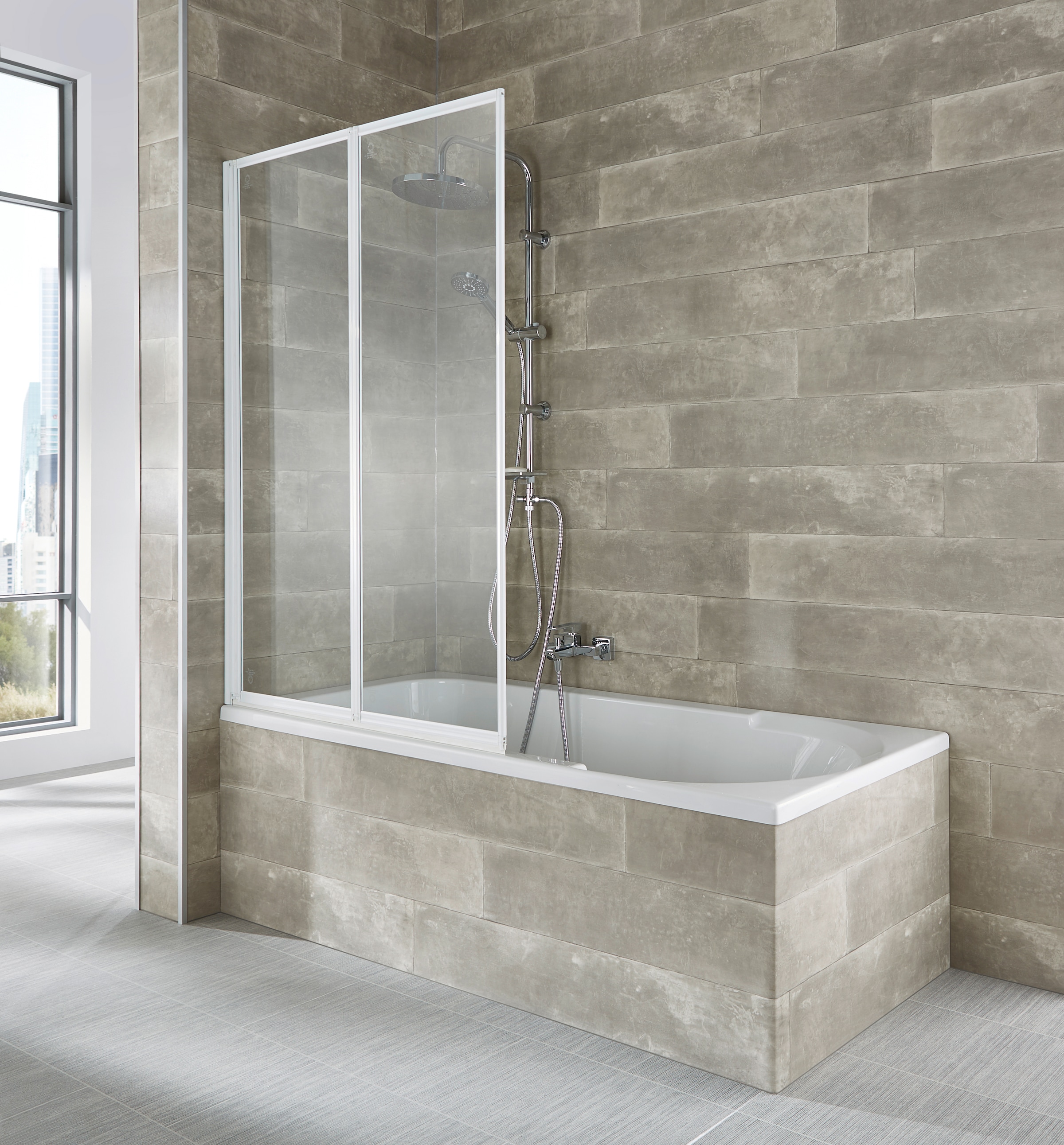 Image of welltime Badewannenaufsatz "Nassau" 2 Stk. tlg. Komplett zusammenfaltbar