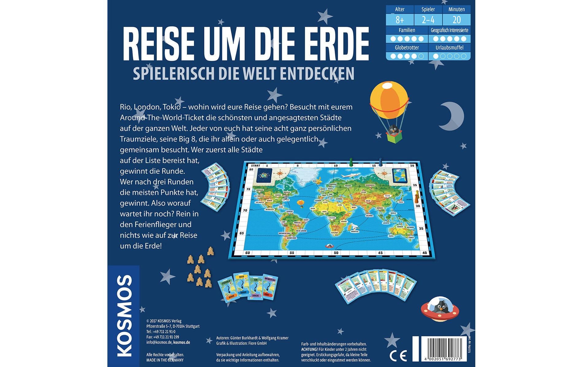 Kosmos Spiel »Reise um die Erde«