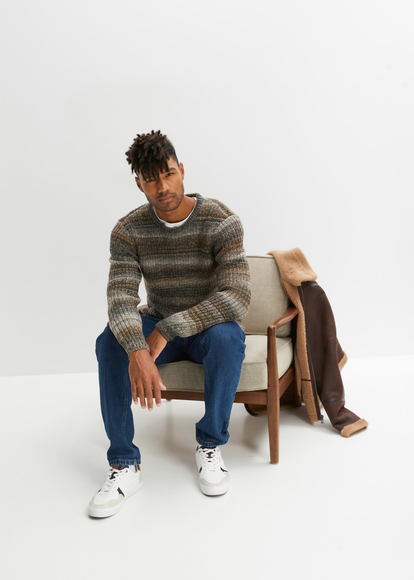 bonprix Lederimitatjacke »Lederimitat-Jacke mit Teddyfutter« Lederimitat-Jacke mit Teddyfutter