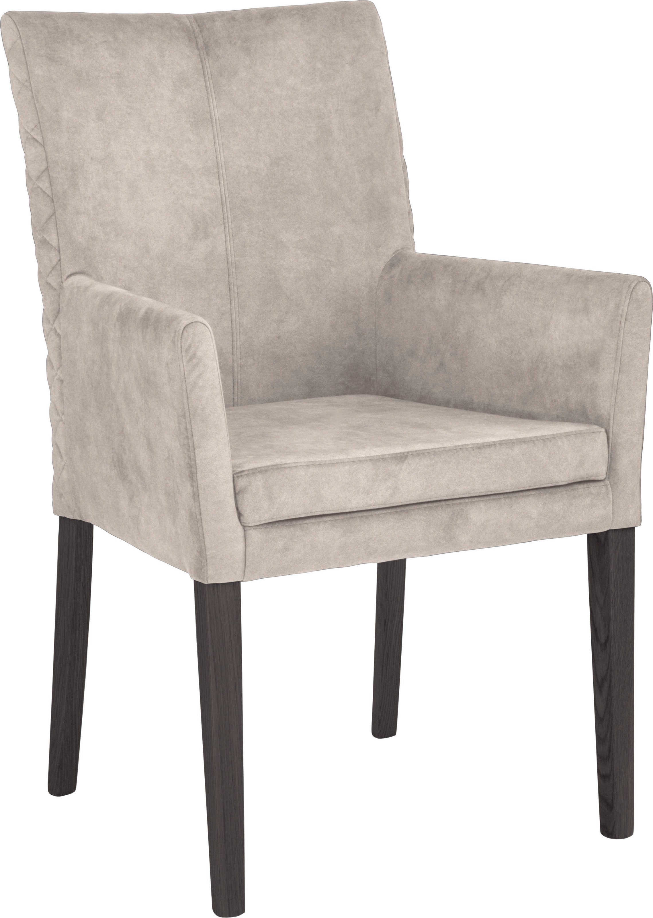 Image of Leonique Armlehnstuhl »Vence«, Samtvelours, mit Rautensteppung in der Rückenlehne, Beine aus massiver Buche, in Samtoptik bei Ackermann Versand Schweiz