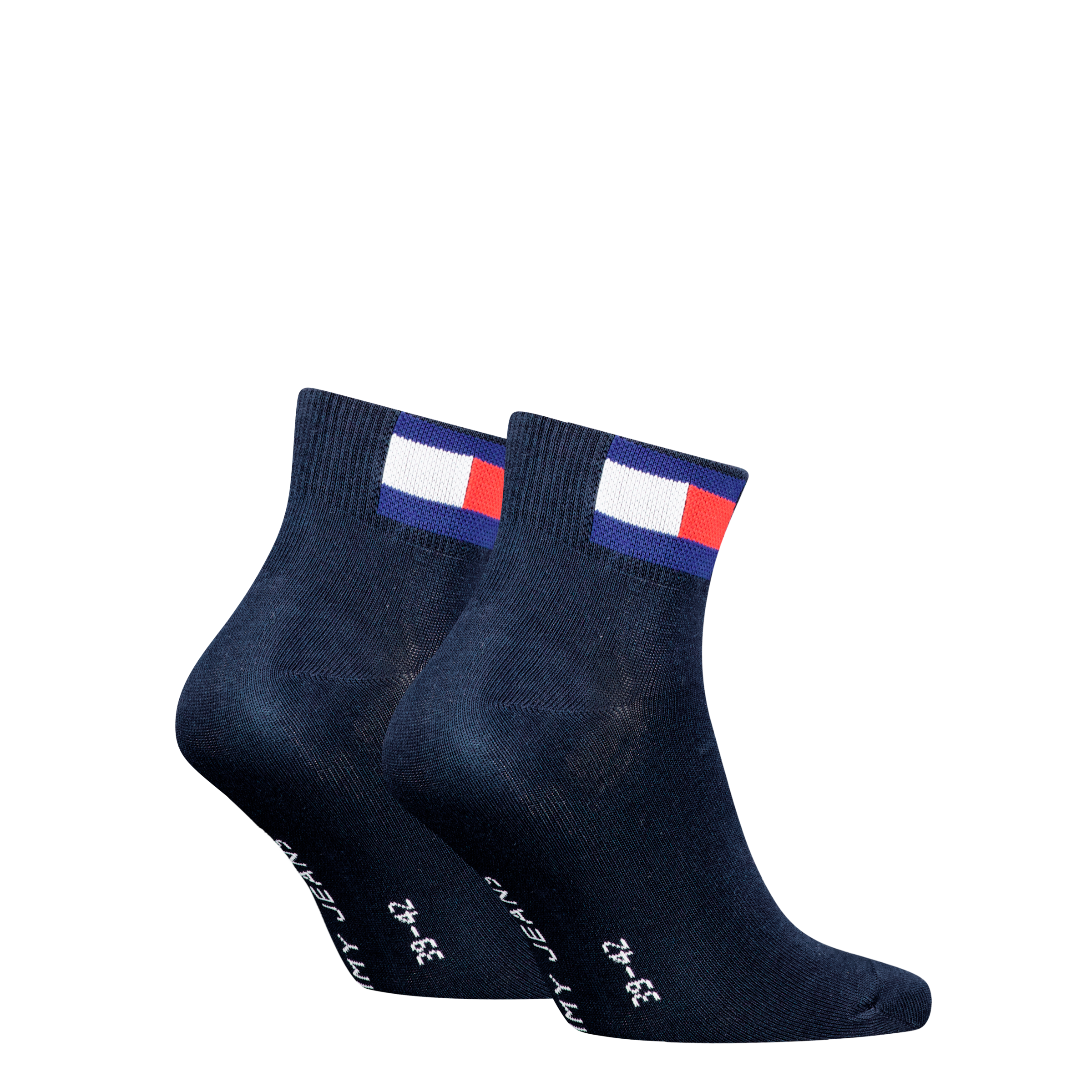 Tommy Hilfiger Chaussettes courtes »TH UNI TJ QUARTER 2P FLAG« 2 Paar,  Verstärkte Ferse und Spitze für zusätzliche Strapazierfähigkeit