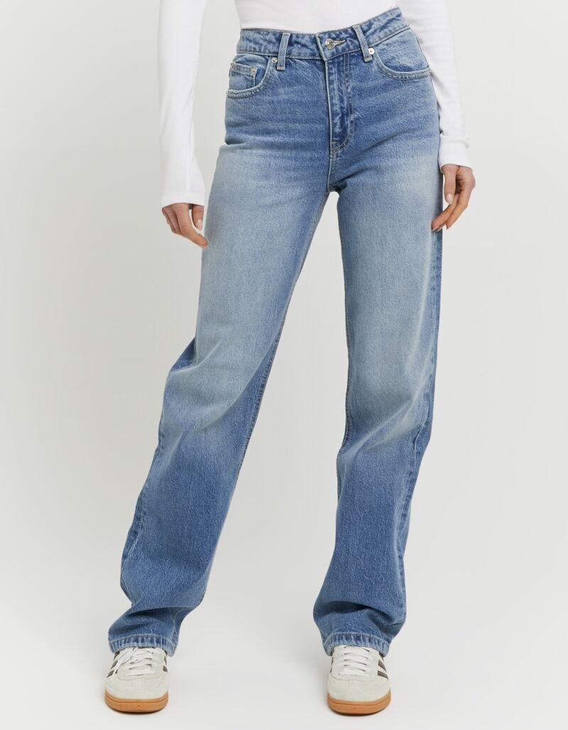 Tally Weijl High-waist-Jeans »SPADEPEPPER« Baumwollmischung, High-Waist mit geradem Beinverlauf