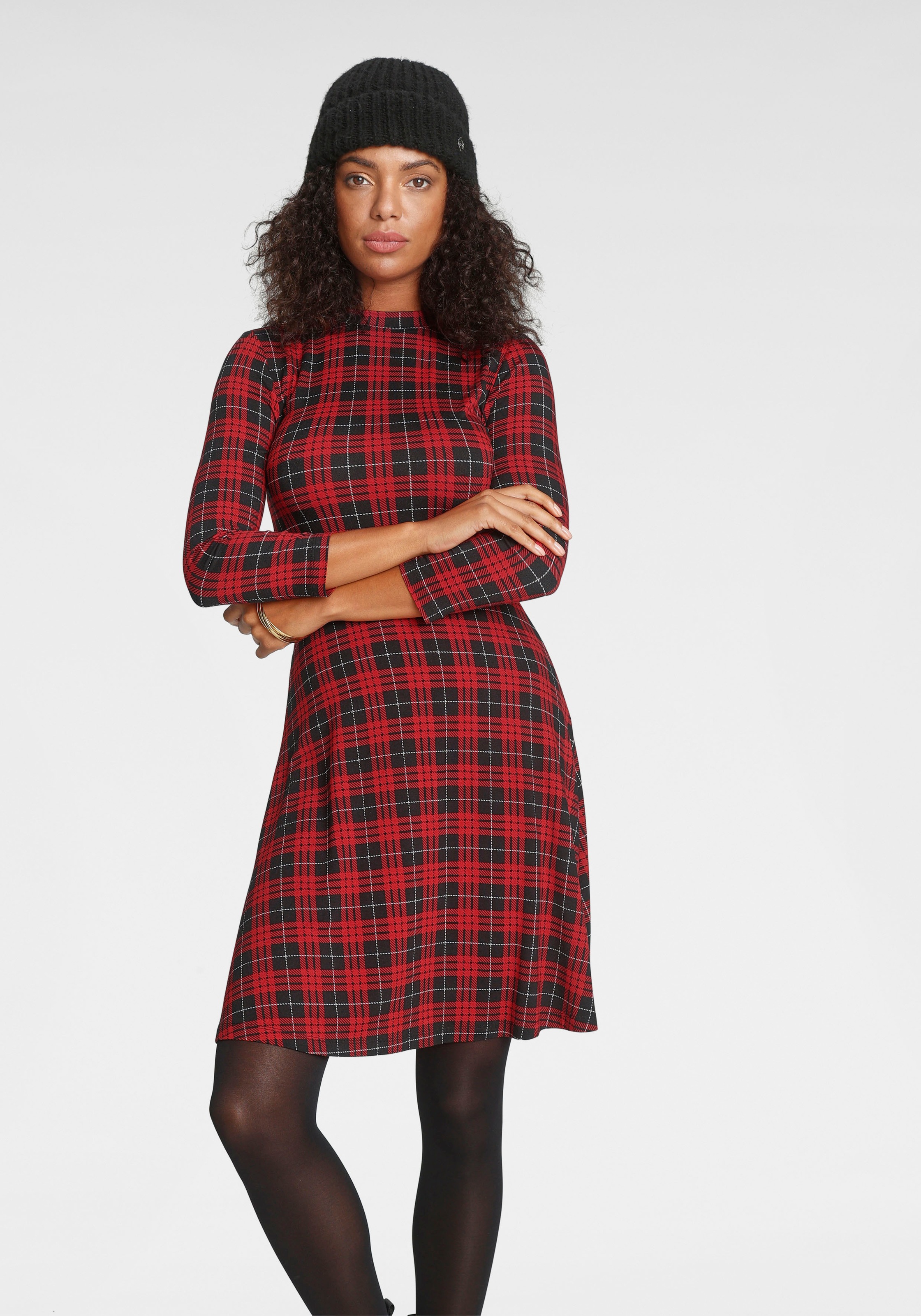 Image of Melrose Jerseykleid, mit Karo-Print bei Ackermann Versand Schweiz