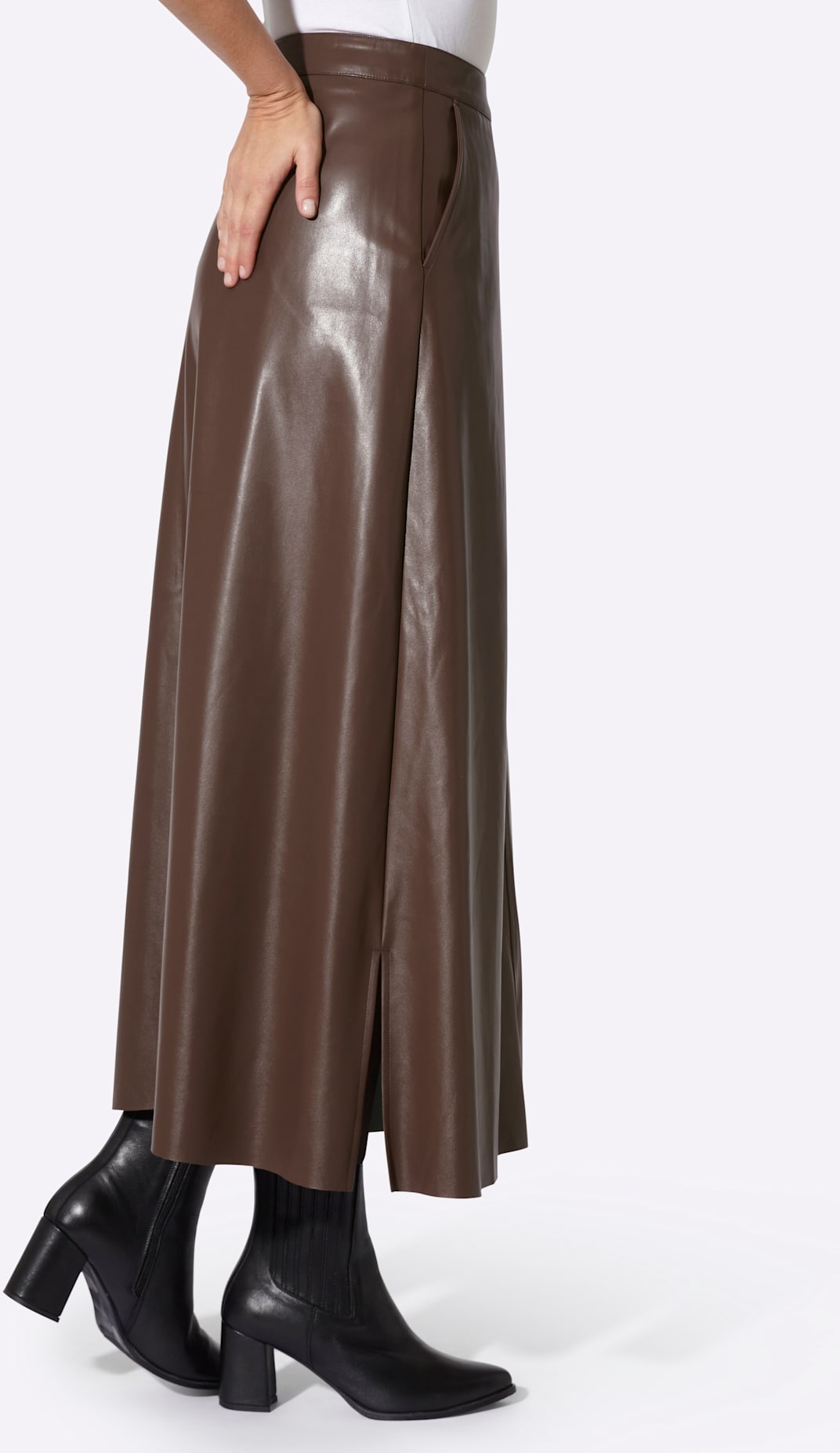 heine Lederimitatrock