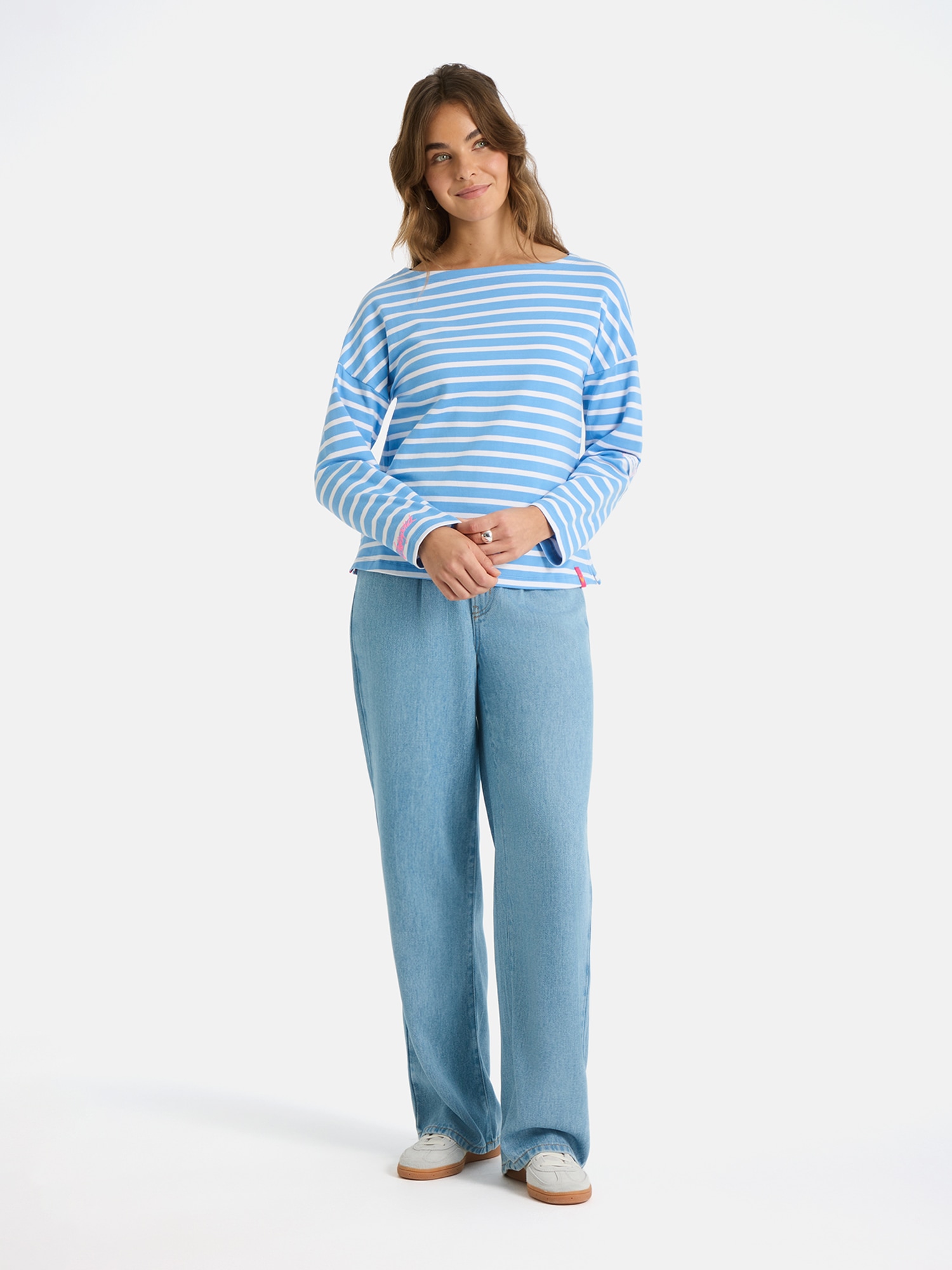 Lieblingsstück Langarmshirt »StineL« mit U-Boot Ausschnitt, Streifenmuster