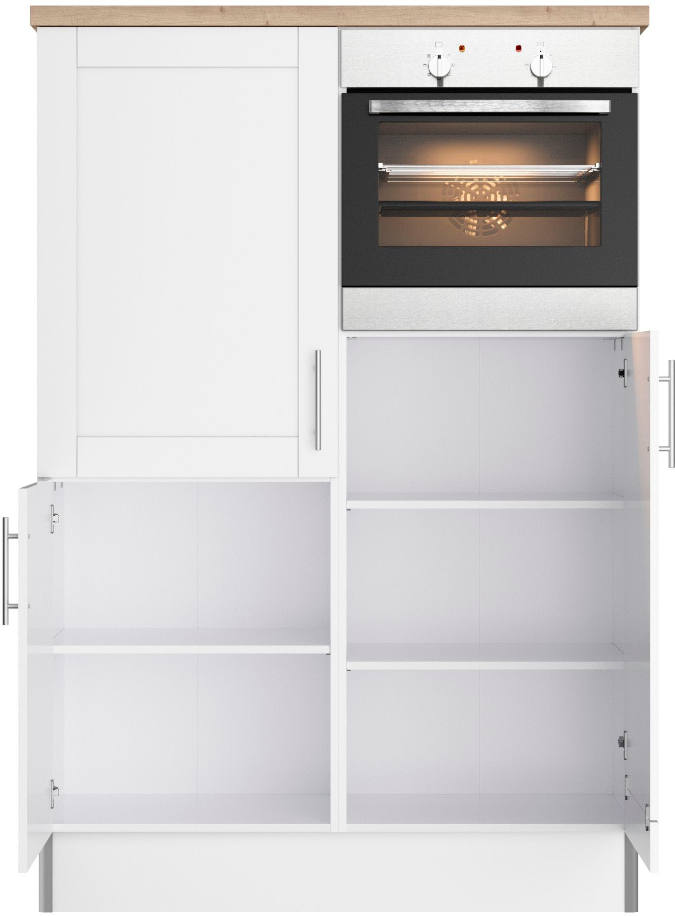 OPTIFIT Küche »Ahus, Hochschrankmodul«, Breite 120 cm,wahlweise mit E-Geräten,Soft-Close-Funktion