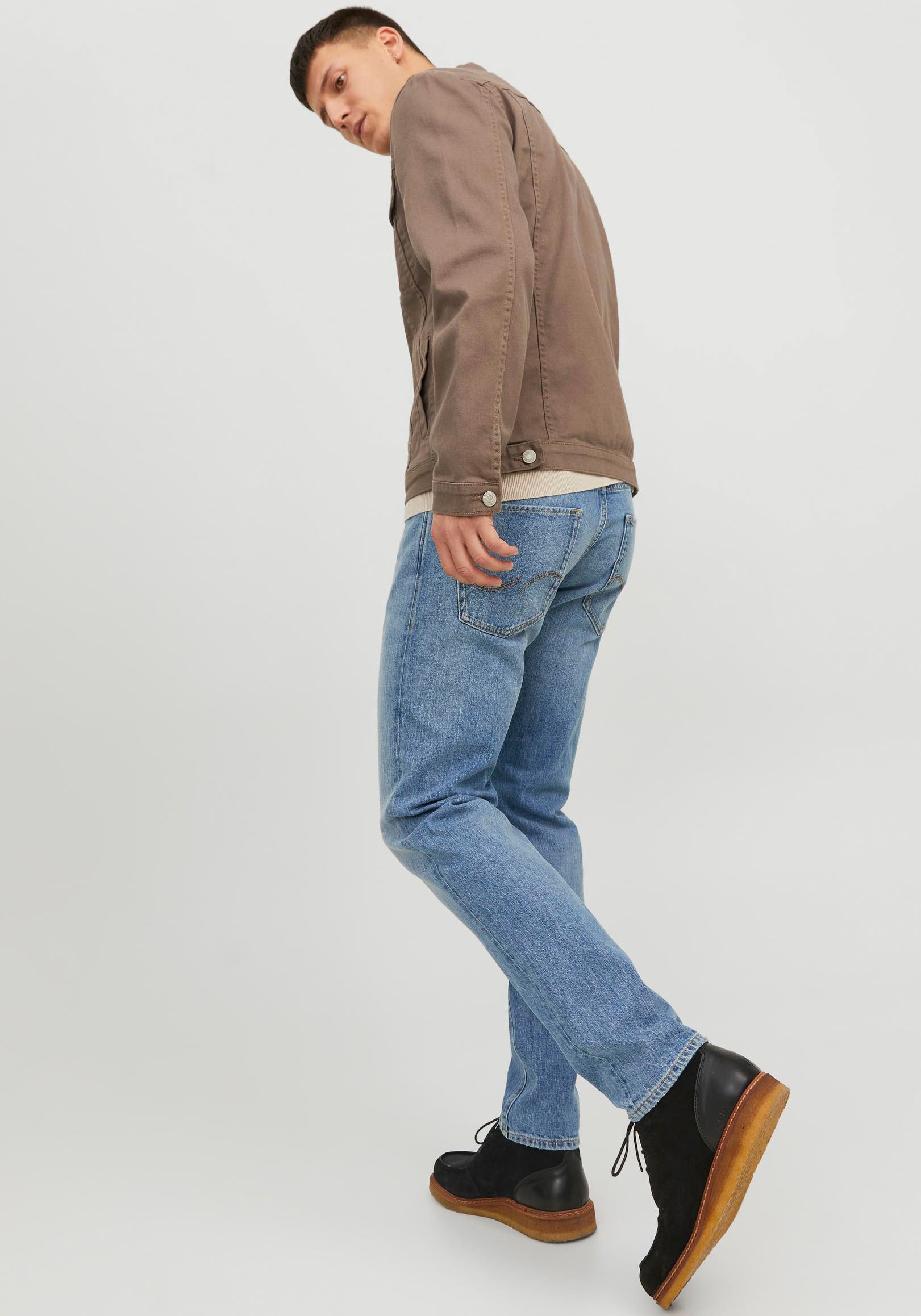 Jack & Jones Tapered-fit-Jeans »JJIMIKE JJORIGINAL CJ SN« mit Five-Pocket-Design