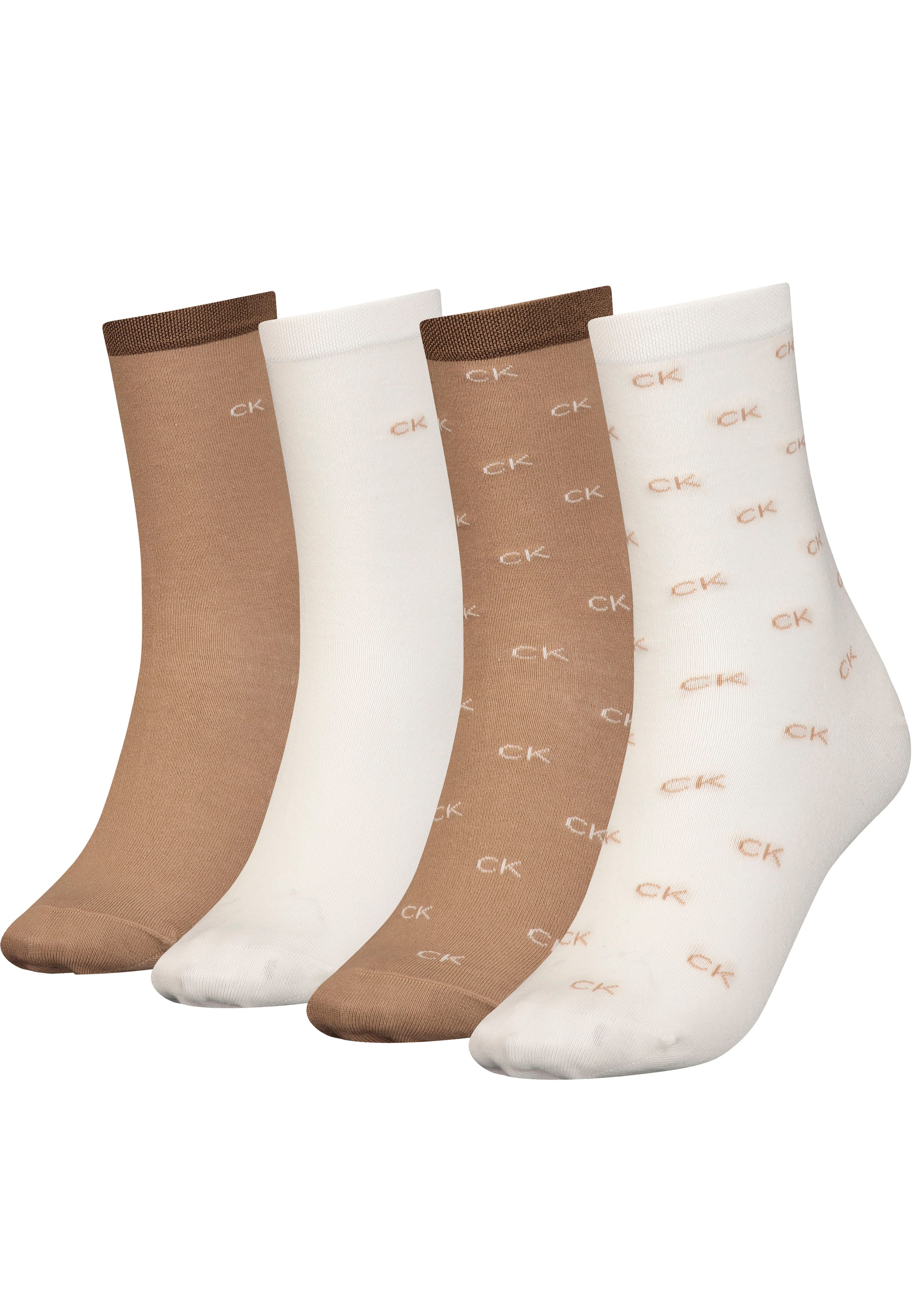 Calvin 4 Acheter confortablement PACK Socken, CK 4P (Packung, SOCK AOP Klein Paar), WOMEN HOLIDAY