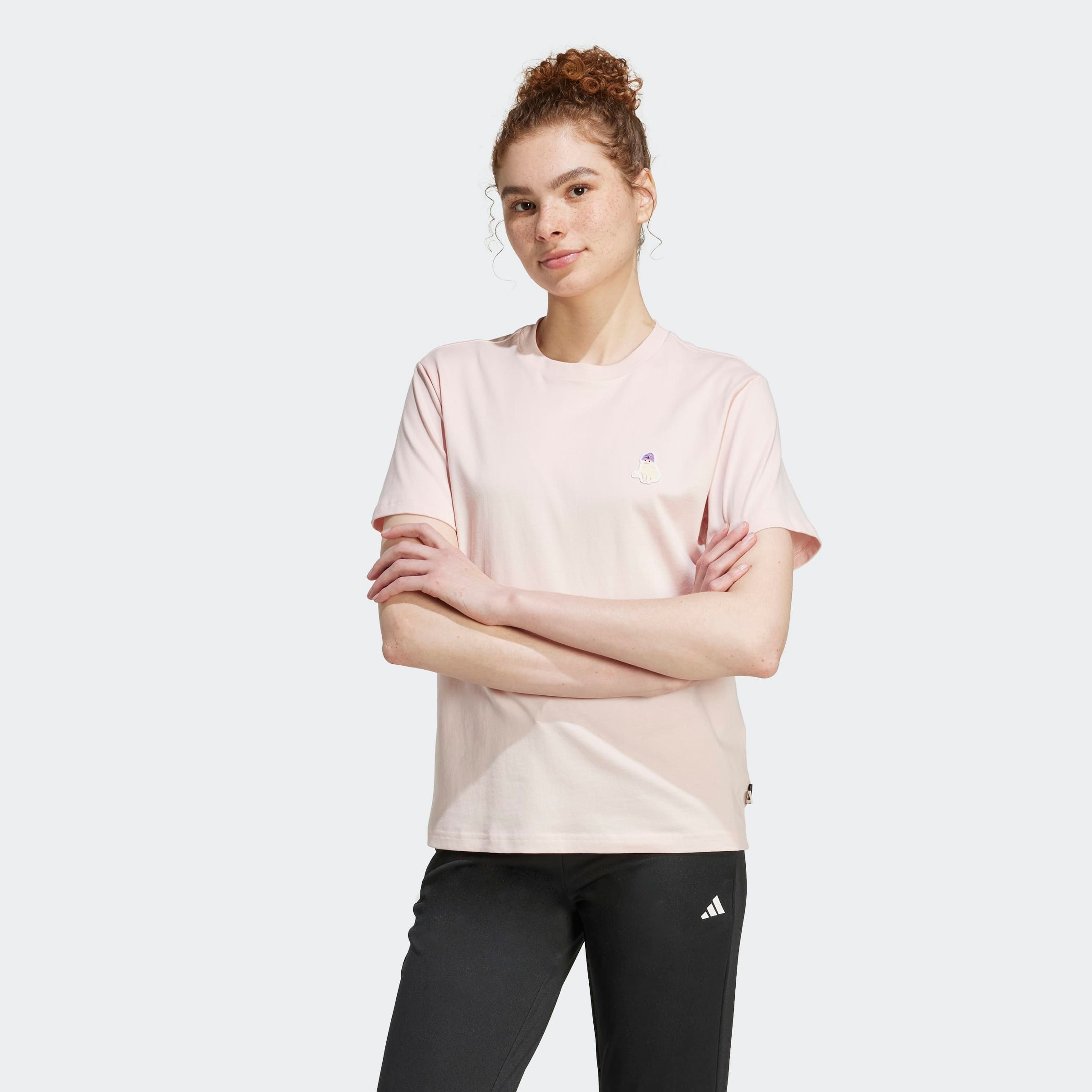 Image of adidas Sportswear T-Shirt "W CAT T3" Kurzarmdesign, bequemer Rundhalsausschnitt, aus Baumwolle