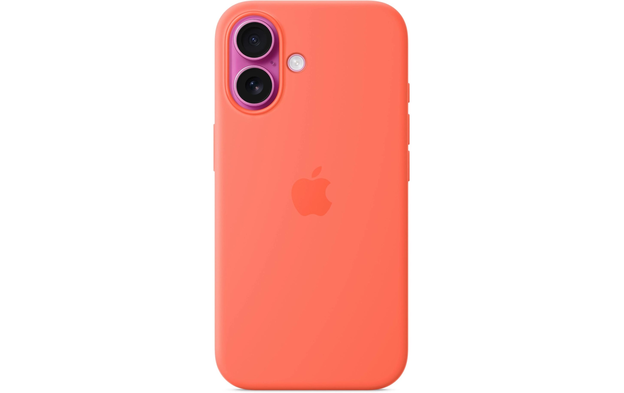 Apple Smartphone Silikon Case mit MagSafe, iPhone 16, Mandarine
