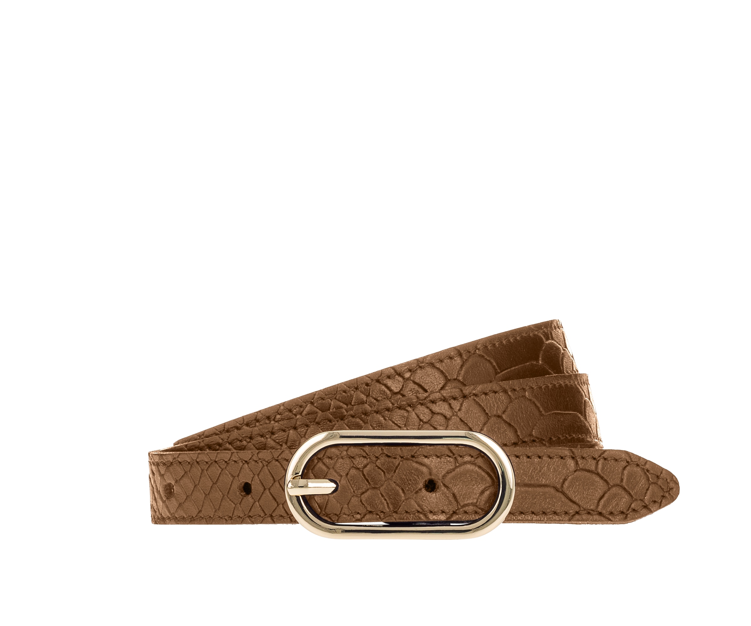 Tamaris Ceinture en cuir 2 cm breit, Doppelschliesse, gemustert