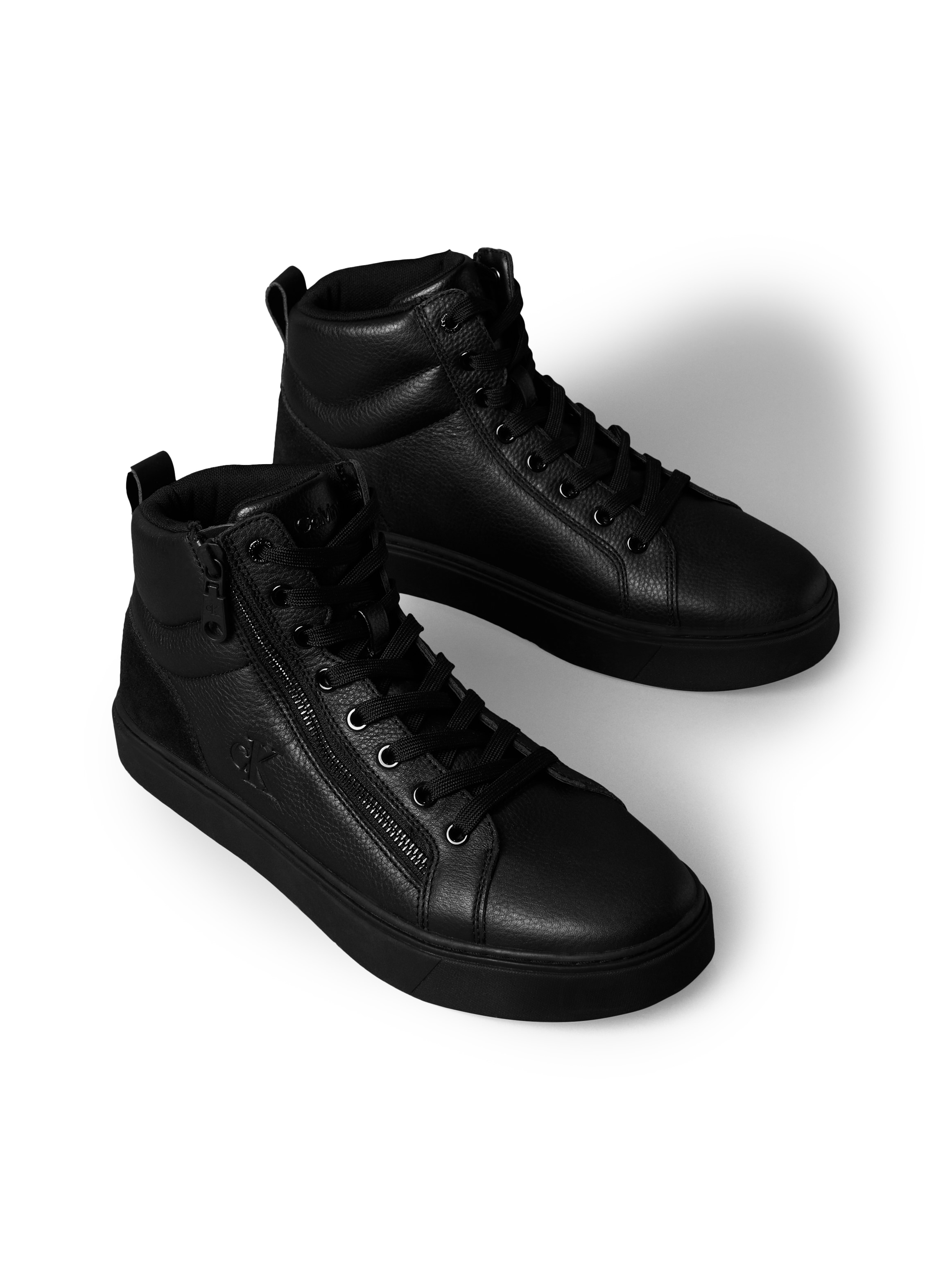 Image of Calvin Klein Jeans Schnürboots "CLASSIC CUP MID LACEUP ZIP LTH" High Top Sneaker, Sneakerboots, Stiefelette mit gepolstertem Schaft