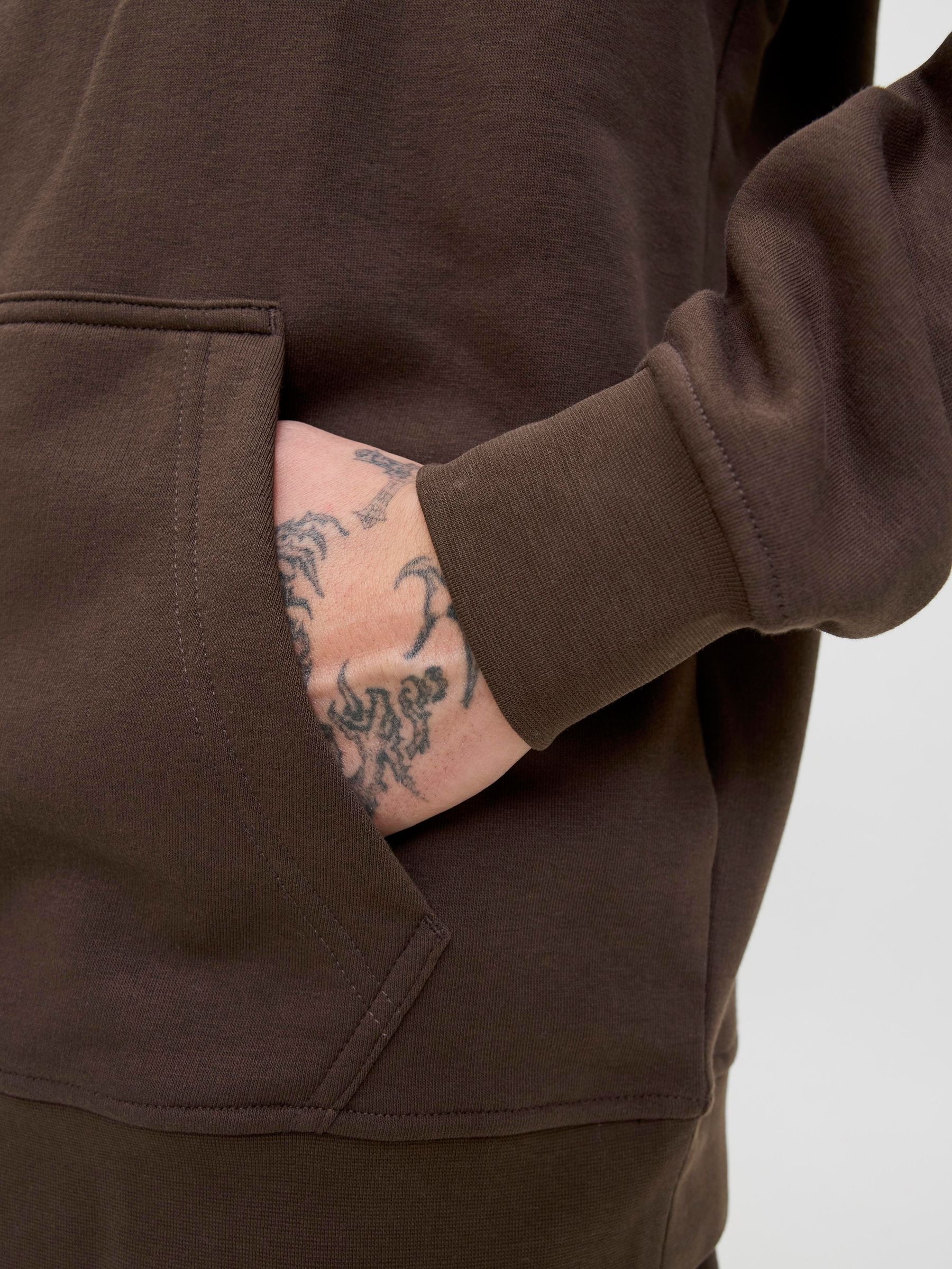 Jack & Jones PlusSize Sweat à capuche »JJESOHO SWEAT HOOD NOOS PLS«, mit Logobranding
