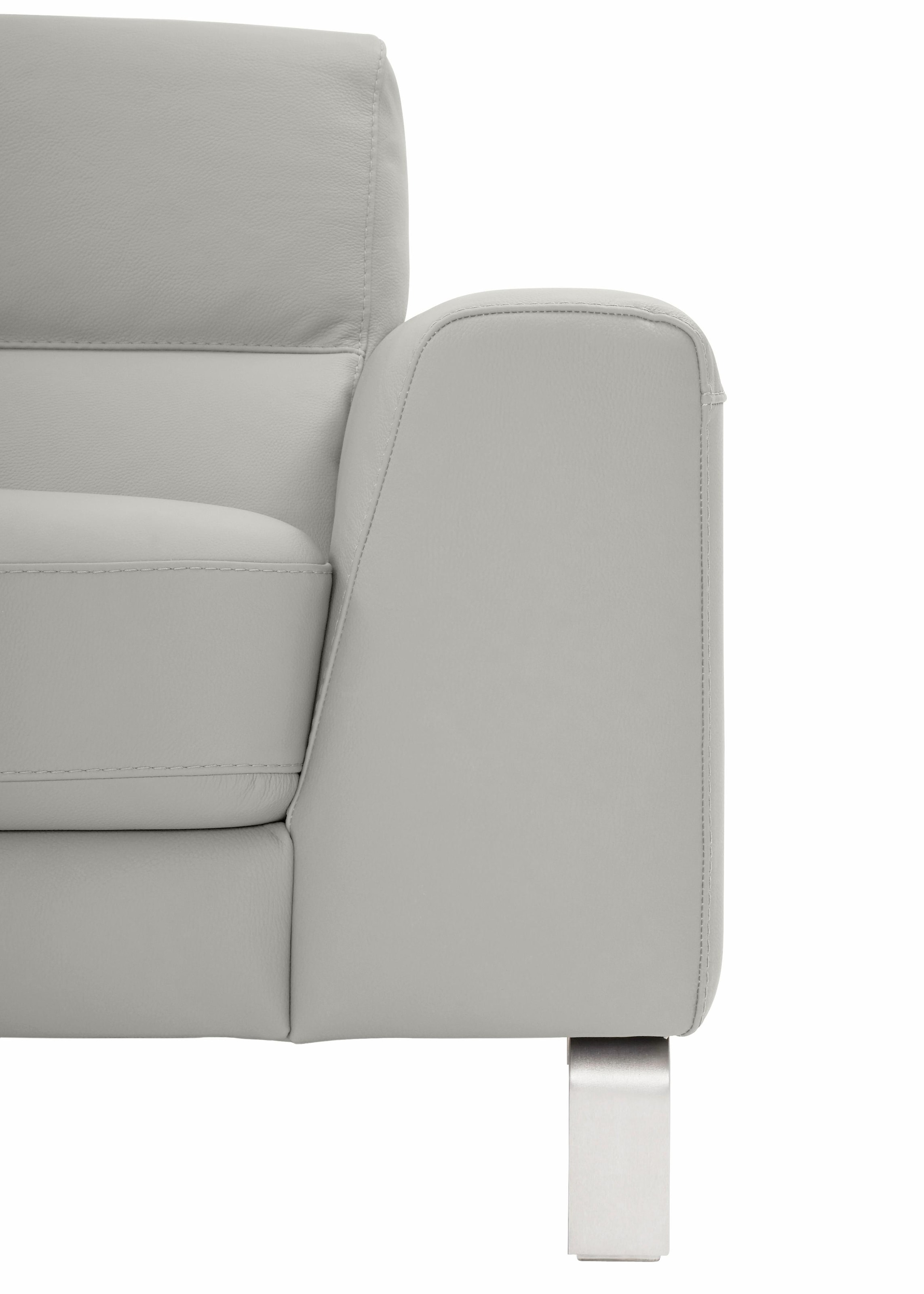 CALIA ITALIA 3-Sitzer »Simon, toller Sitzkomfort, italienisches Designsofa«, in zwei Lederqualitäten