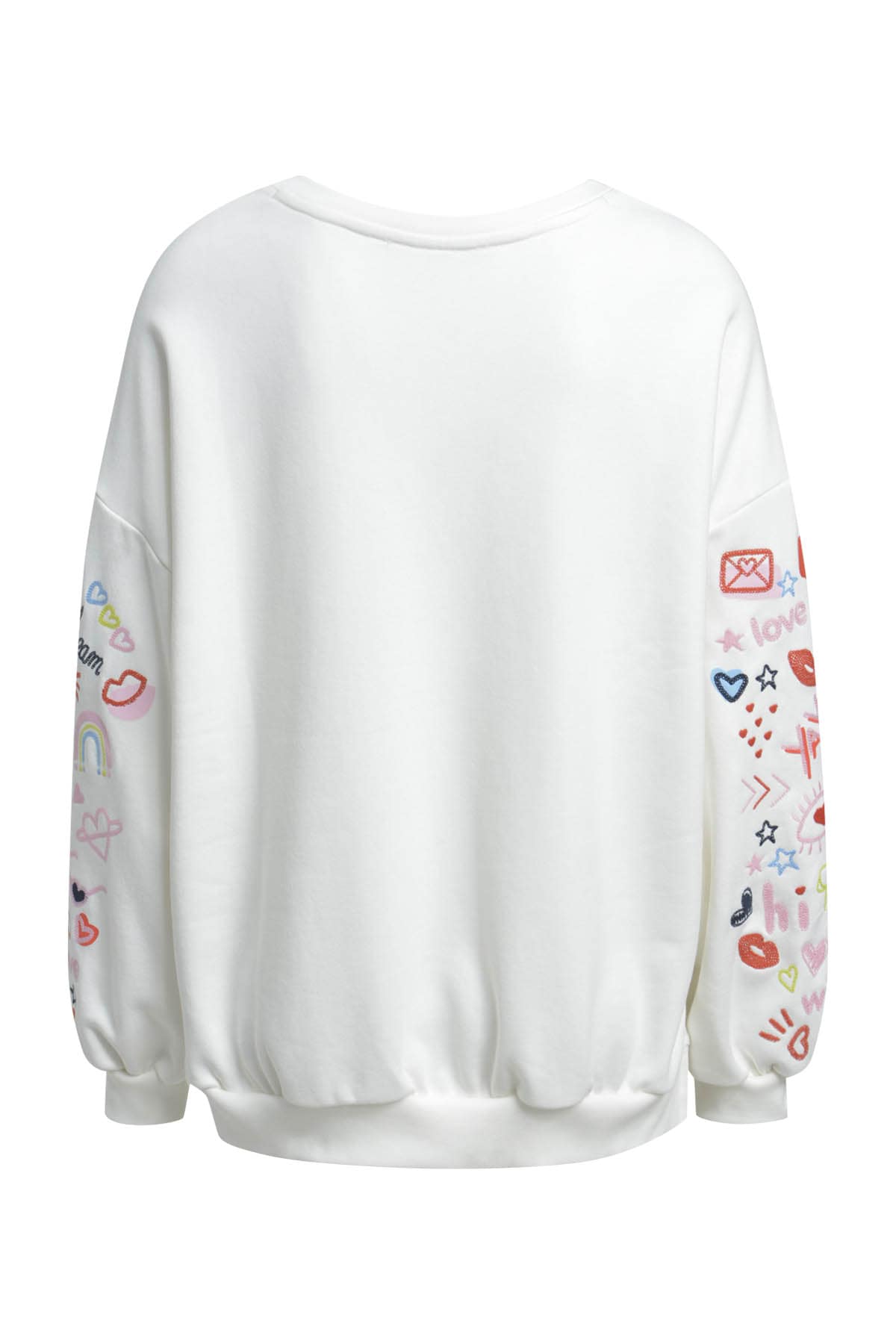 Smith & Soul Sweatshirt , mit V-Ausschnitt, Oversize, bestickt
