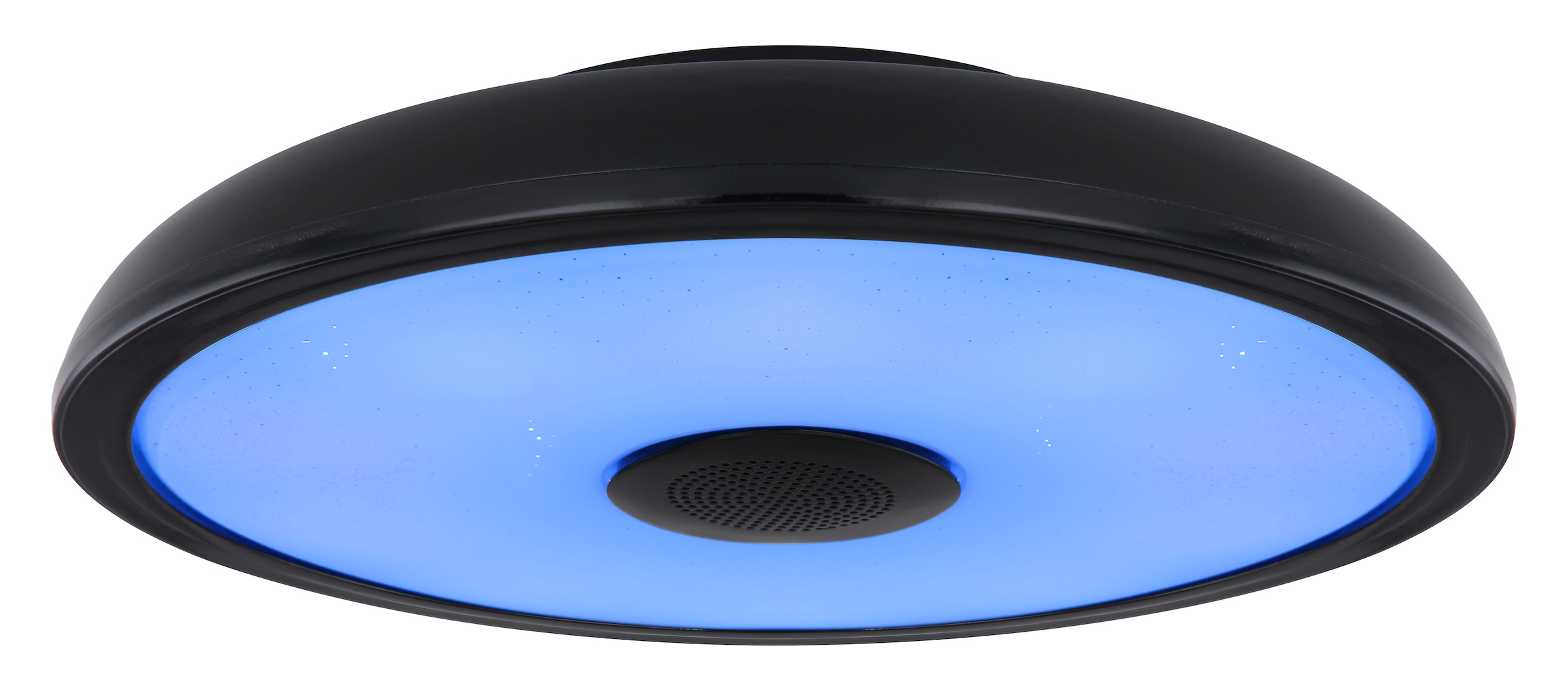 GLOBO LIGHTING Plafonnier LED »RAFFY« Module LED 1 cuis blanc chaud - blanc froid Changement de couleur rouge-vert-bleu, fonction haut-parleur