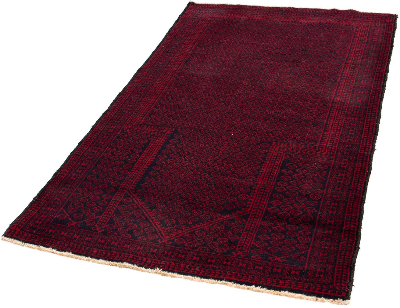 Image of morgenland Orientteppich »Belutsch - 148 x 89 cm - dunkelrot«, rechteckig, 8 mm Höhe, Wohnzimmer, Handgeknüpft, Einzelstück mit Zertifikat bei Ackermann Versand Schweiz