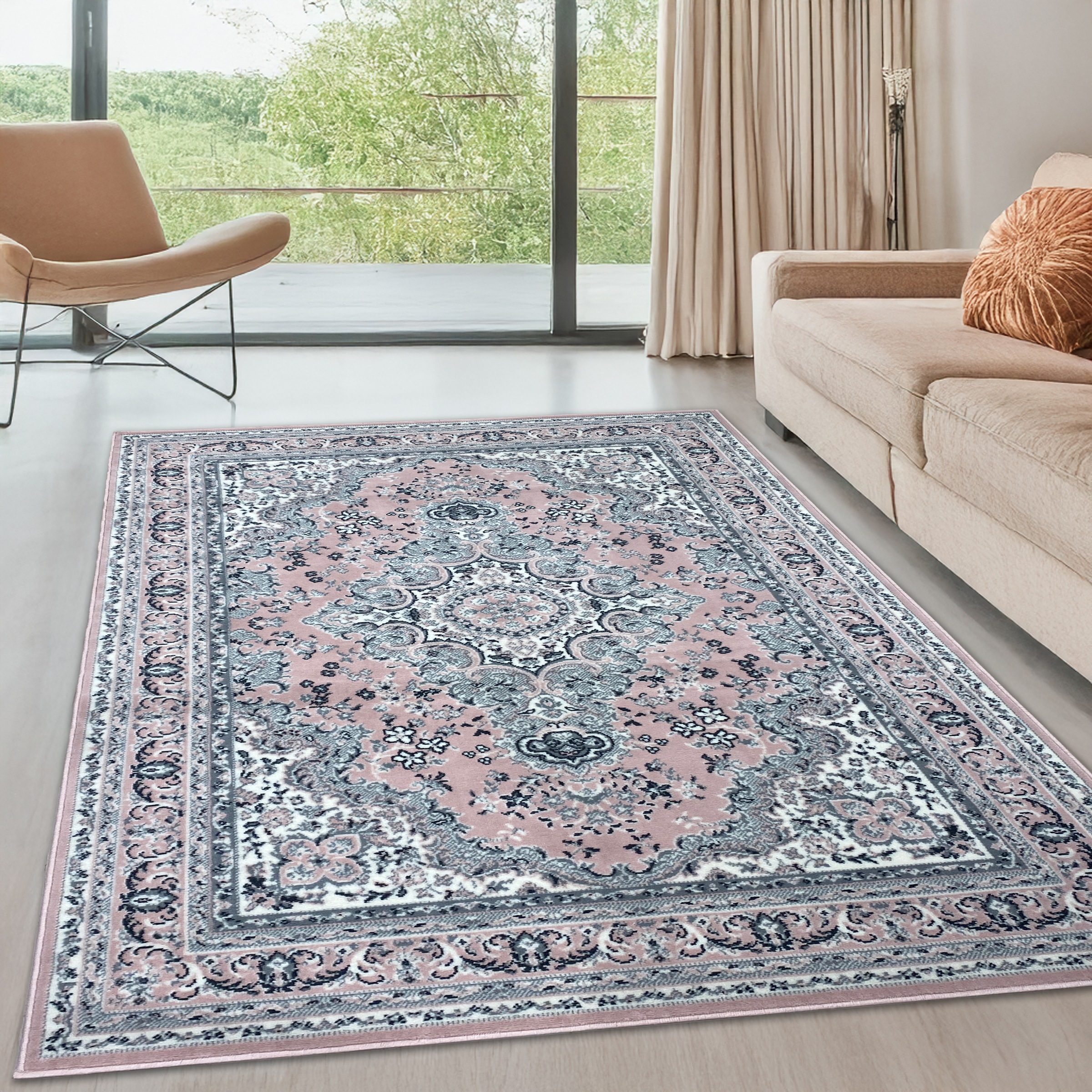Image of GOODproduct Teppich "Oriental, Made in Belgium" rechteckig 7 mm Höhe Orient-Optik, mit Bordüre, Teppich, Kurzflor, Weich, Kundenliebling