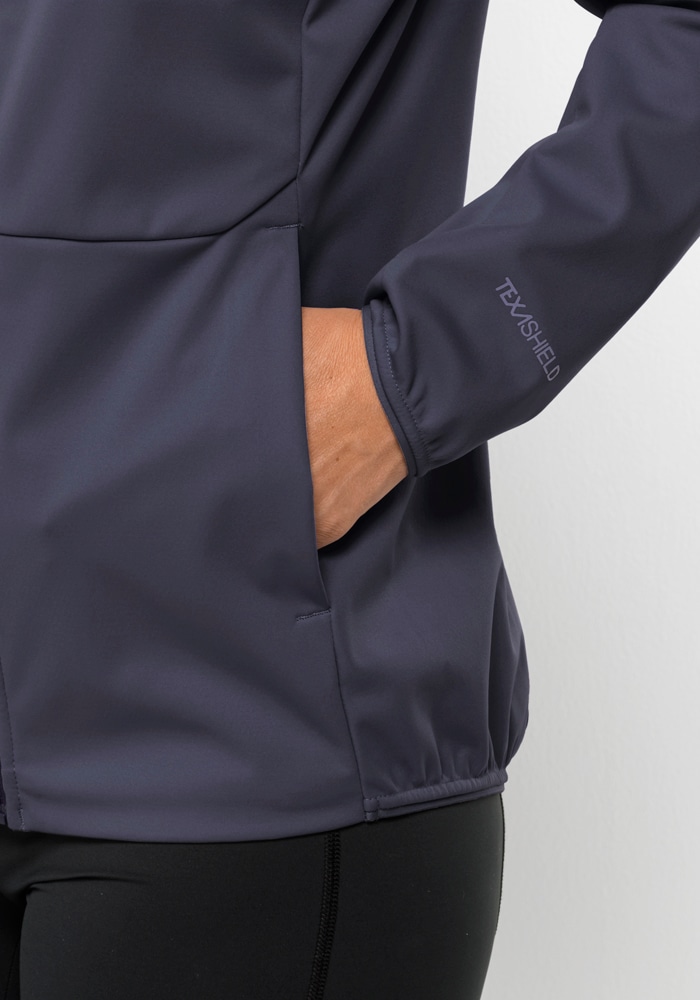 Jack Wolfskin Softshelljacke »FELDBERG HOODY W«, mit Kapuze