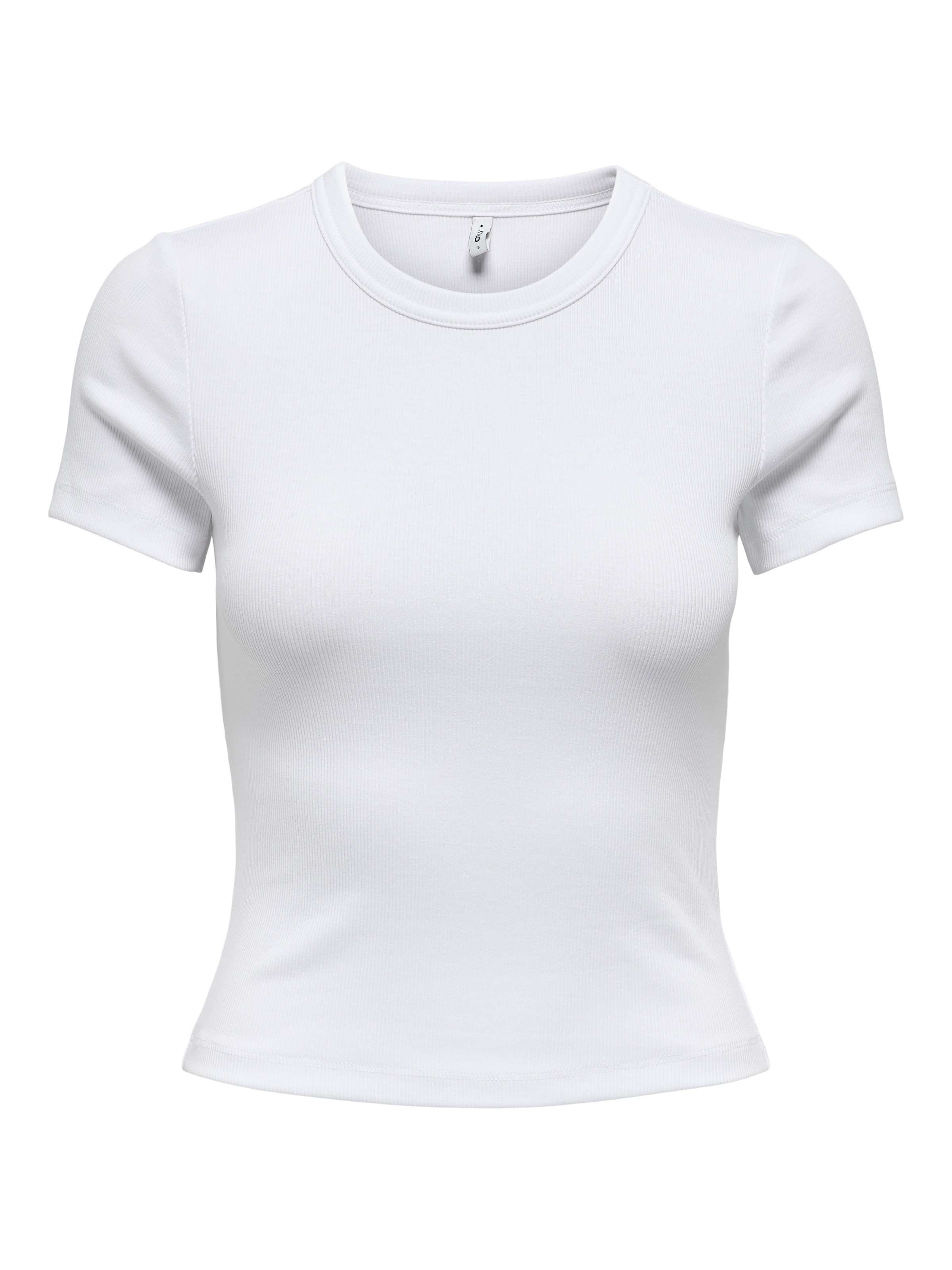 ONLY Kurzarmshirt »ONLVAL – Basic-Shirt mit Stretchkomfort für jeden Tag«, regular fit, modisch, Jersey, Baumwollmischung, Rundhals
