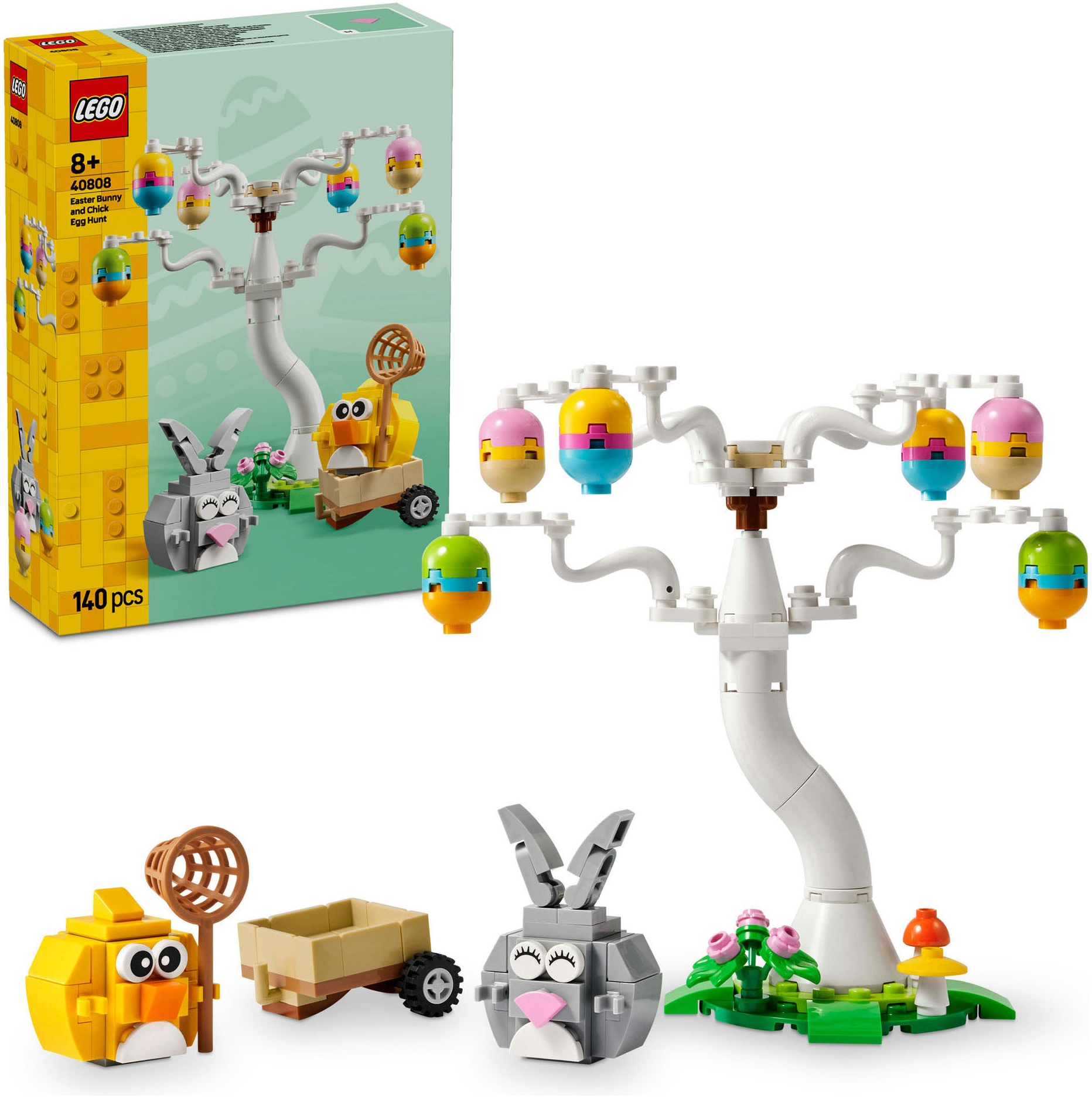 Image of LEGO Konstruktionsspielsteine "Osterhase und Ostereiersuche (40808), LEGO Iconic" Made in Europe