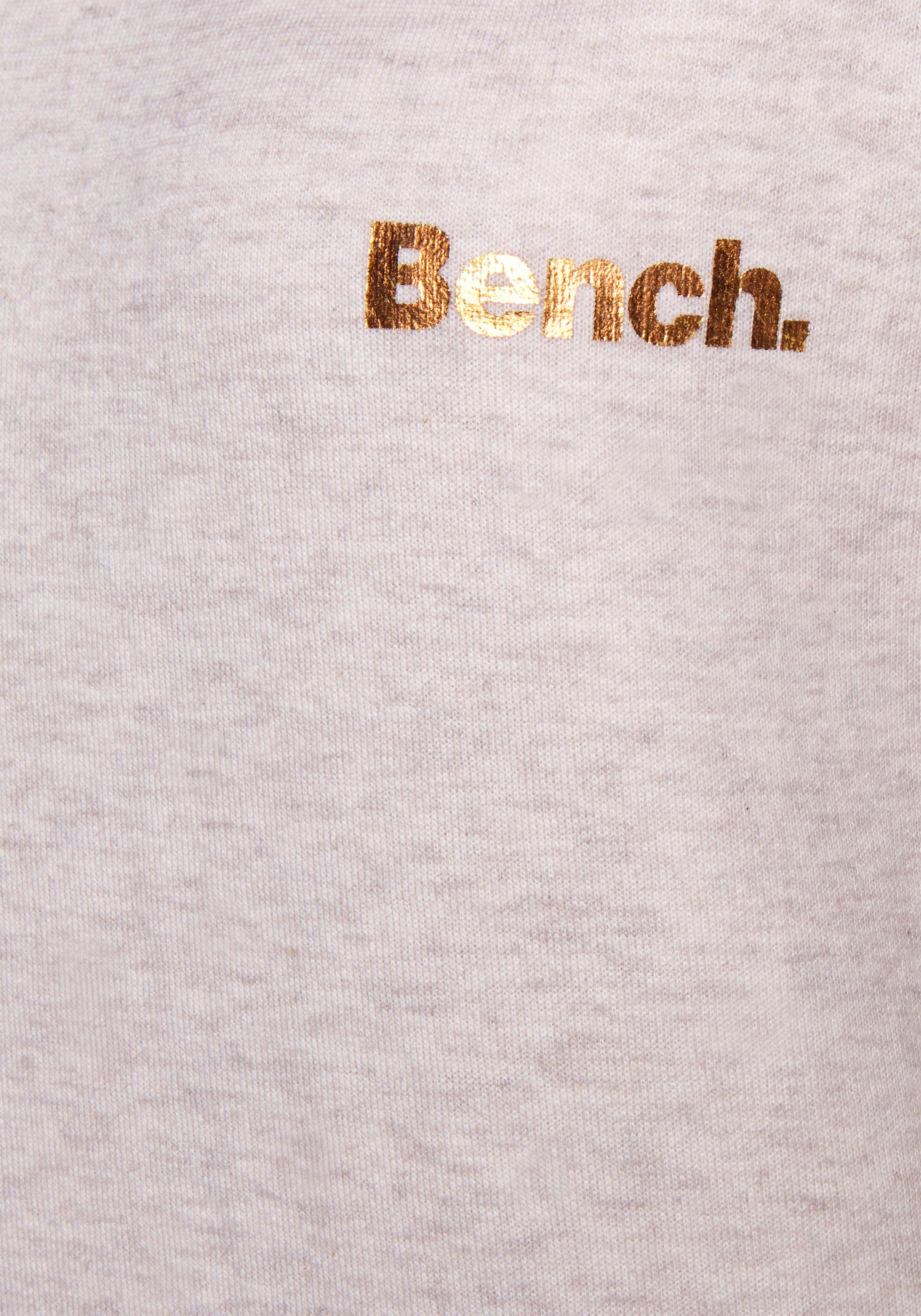 Bench. Loungewear Longsweatshirt, mit Stehkragen in Layeroptik und Kängurutasche, Loungewear