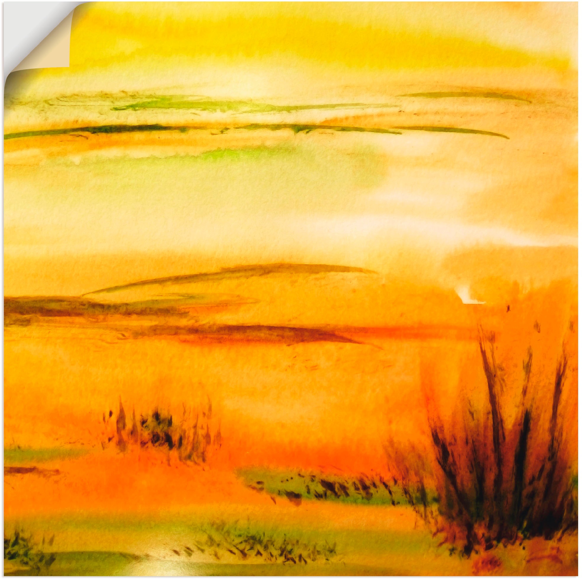 Image of Artland Wandbild »Heisser Sand«, Wüste, (1 St.), in vielen Grössen & Produktarten -Leinwandbild, Poster, Wandaufkleber / Wandtattoo auch für Badezimmer geeignet bei Ackermann Versand Schweiz