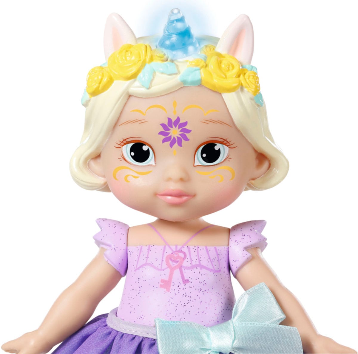 Baby Born Stehpuppe »Storybook Prinzessin Bella, 18 cm«, mit Einhorn und Lichteffekten