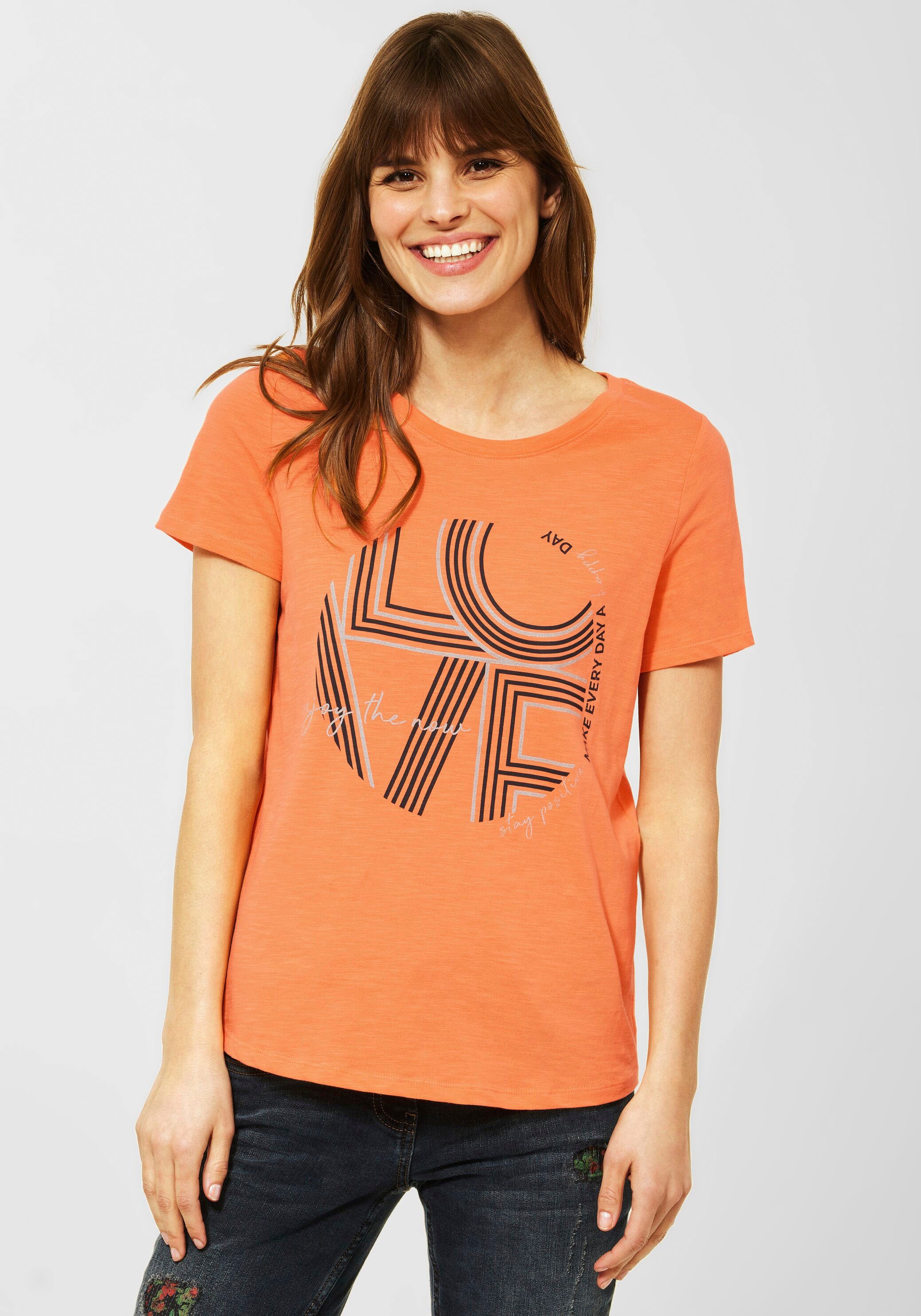 Image of Cecil Kurzarmshirt, mit modischem Fotoprint auf der Brust bei Ackermann Versand Schweiz