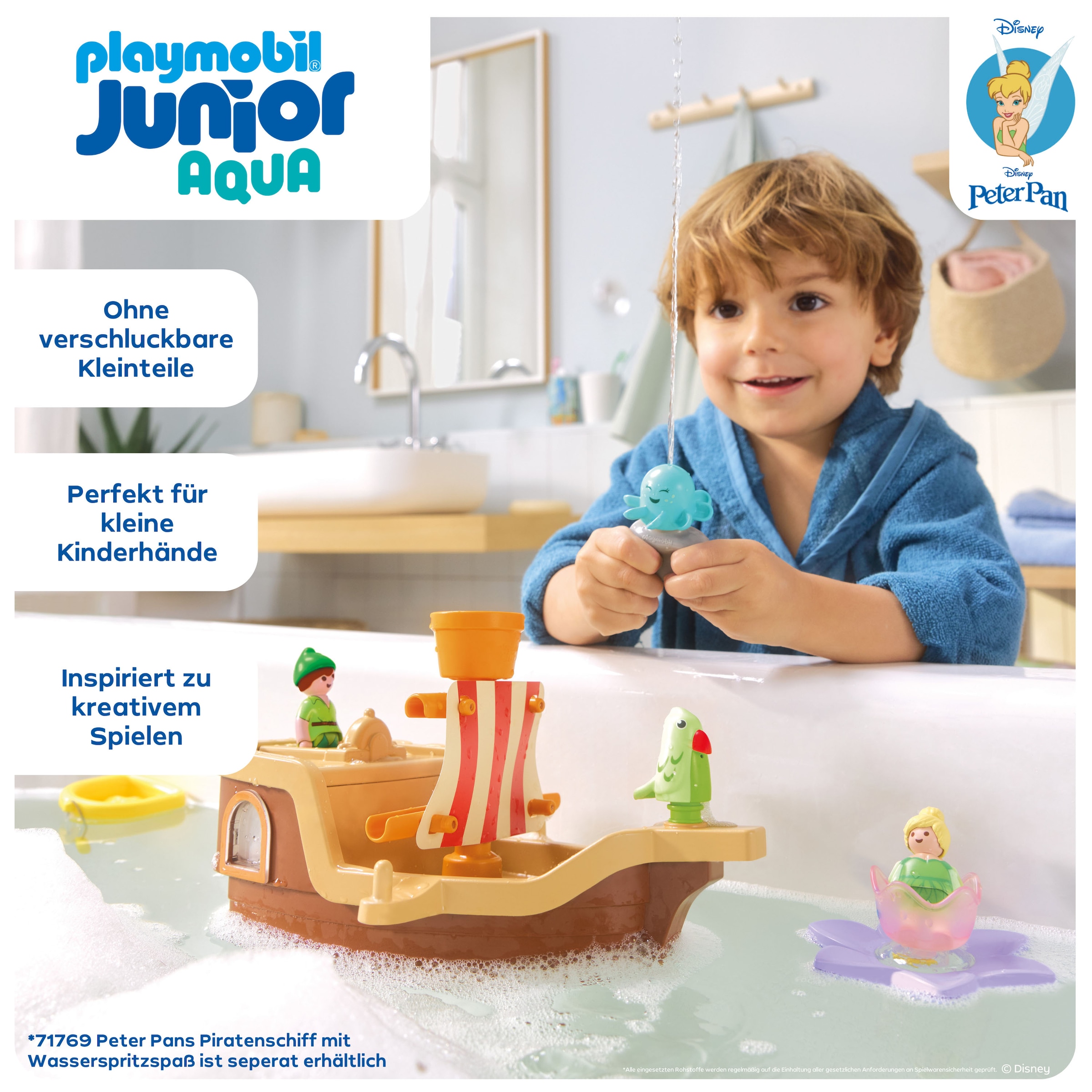 Playmobil® Konstruktions-Spielset »Tinkerbells magische Feen-Schwimmblume (71772), JUNIOR & Disney« Made in Europe