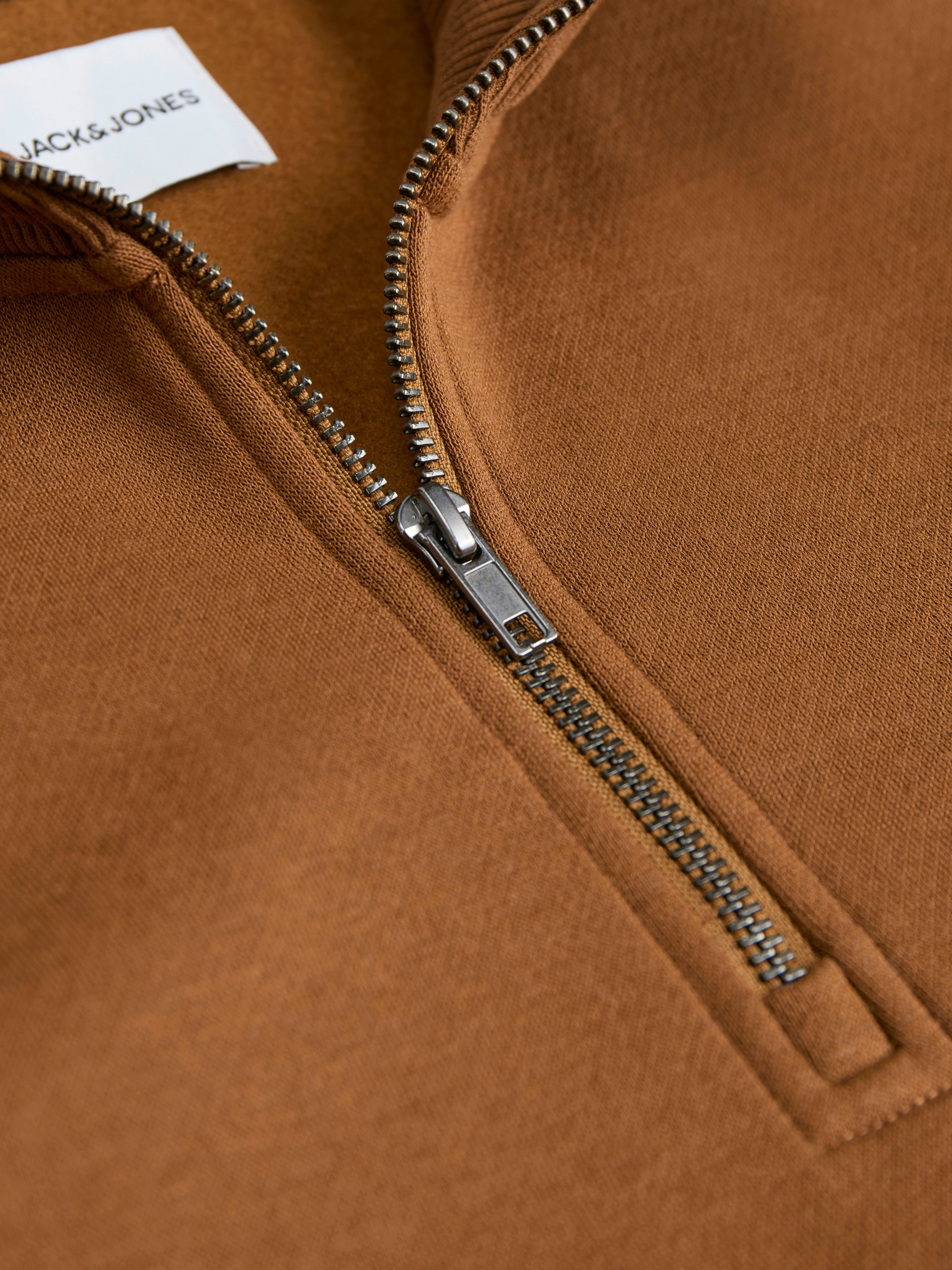 Jack & Jones Sweatshirt »JJEBRADLEY SWEAT HALF ZIP NOOS«, mit Troyer Kragen
