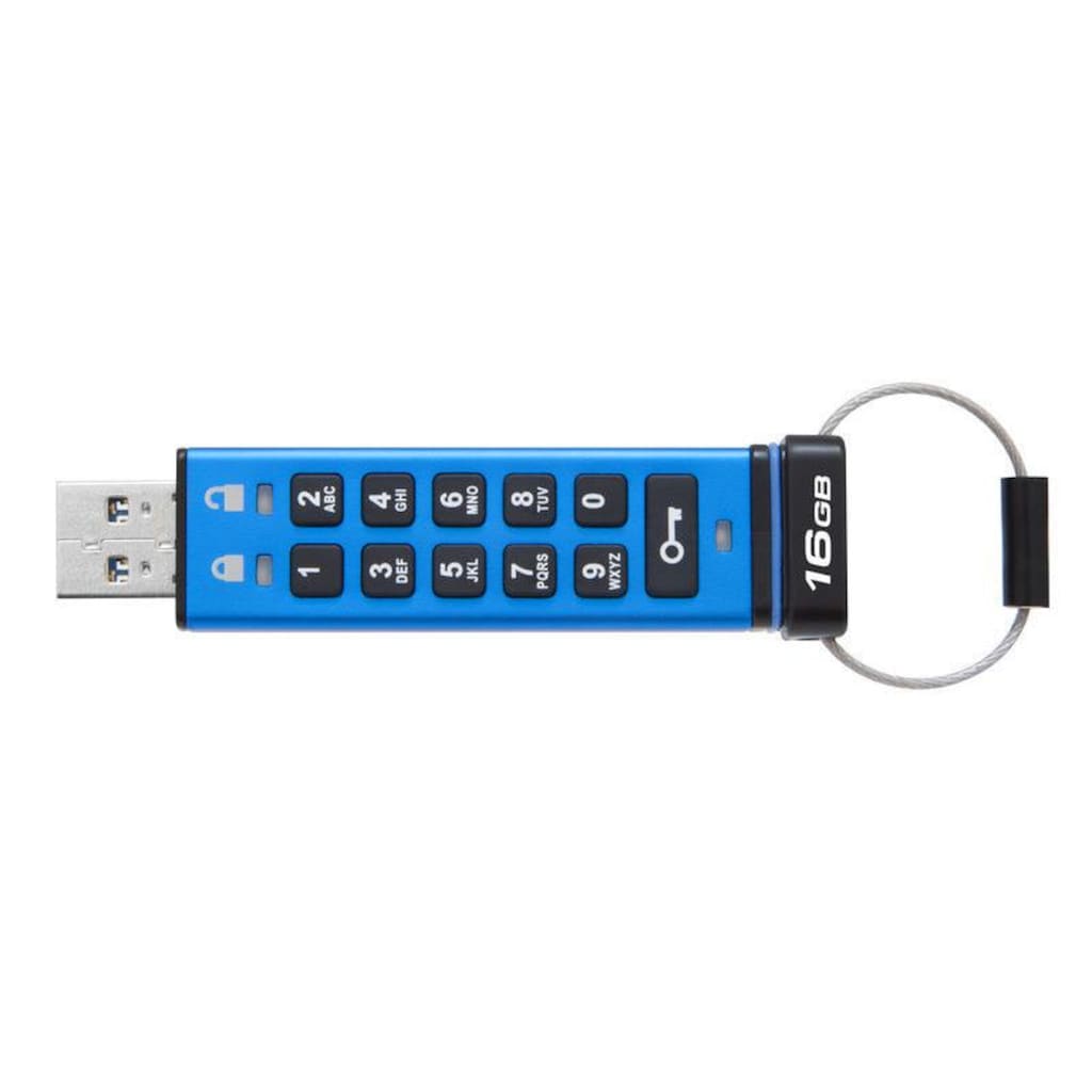 Kingston USB-Stick »DataTraveler 2000 Keypad USB 3,0 16 GB«, (Lesegeschwindigkeit 120 MB/s)