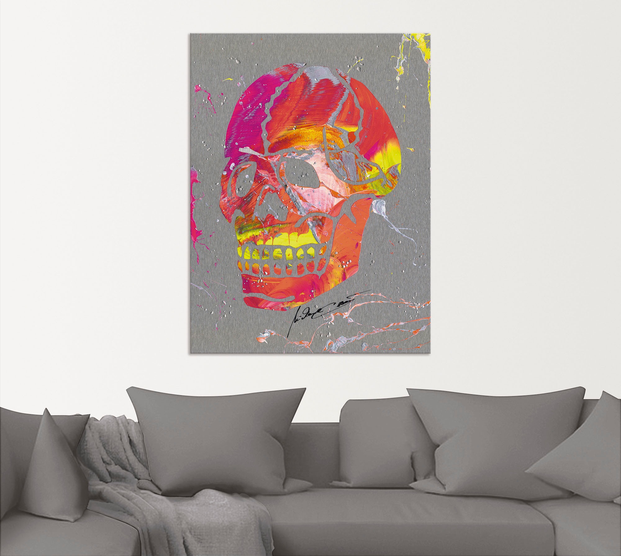 Artland Wandbild »Totenkopf 2«, Körper, (1 St.), als Alubild, Outdoorbild, Wandaufkleber in verschied. Grössen
