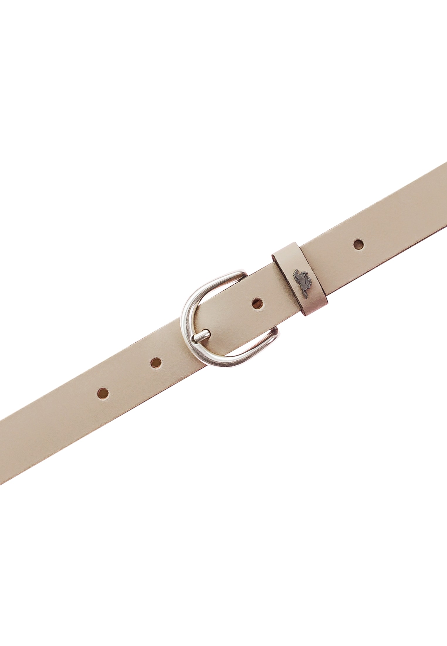 MUSTANG Ceinture en cuir »"Harper"« forme étroite, 2,5 cm de large, en cuir de vache, avec boucle ovale