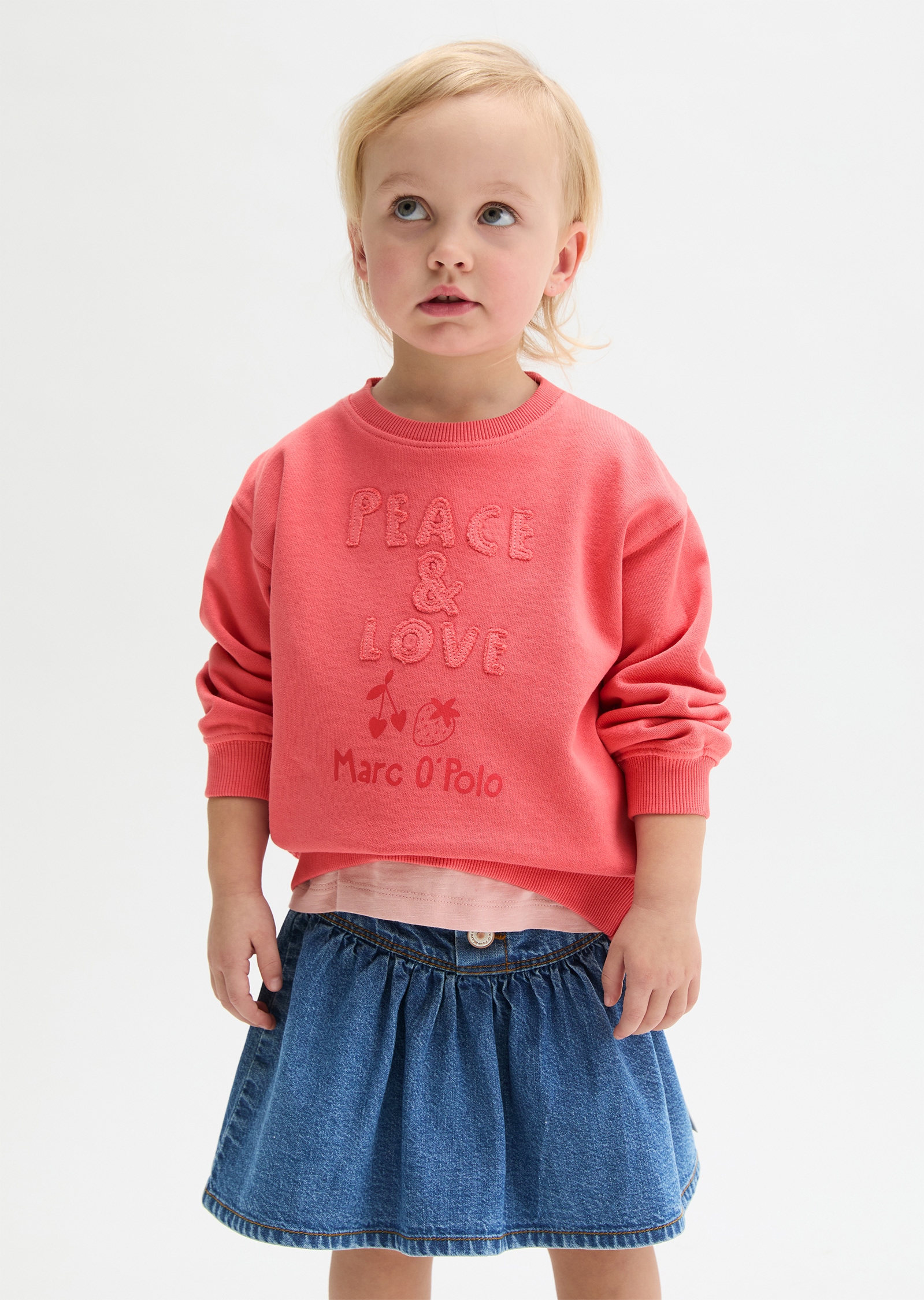 Image of Marc OPolo Junior Sweatshirt, TEENS Girls Sweatshirt aus Baumwolle mit Stickerei