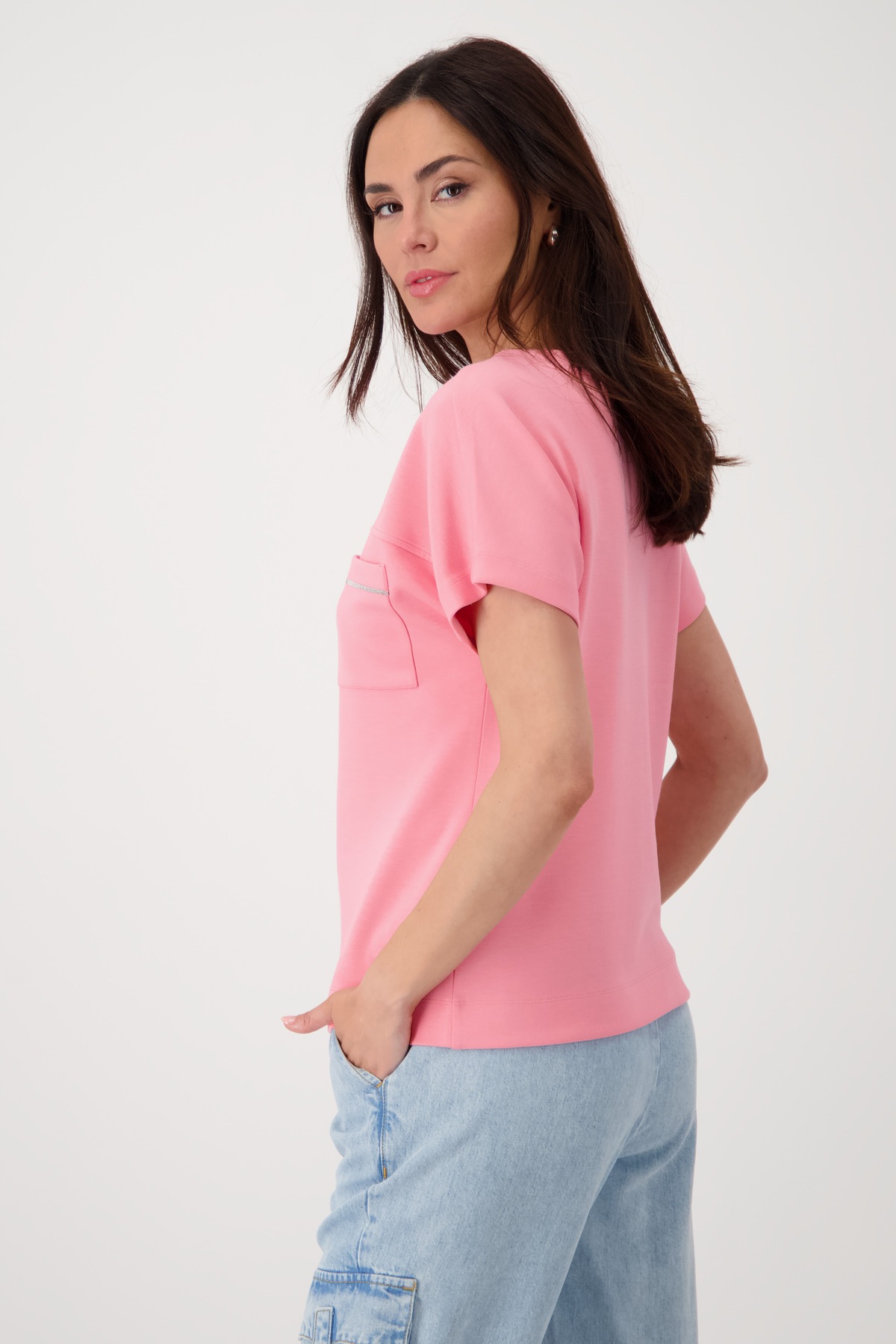 Monari Sweatshirt »Sweatshirt Basic Kette«, Mit Rundhalsausschnitt