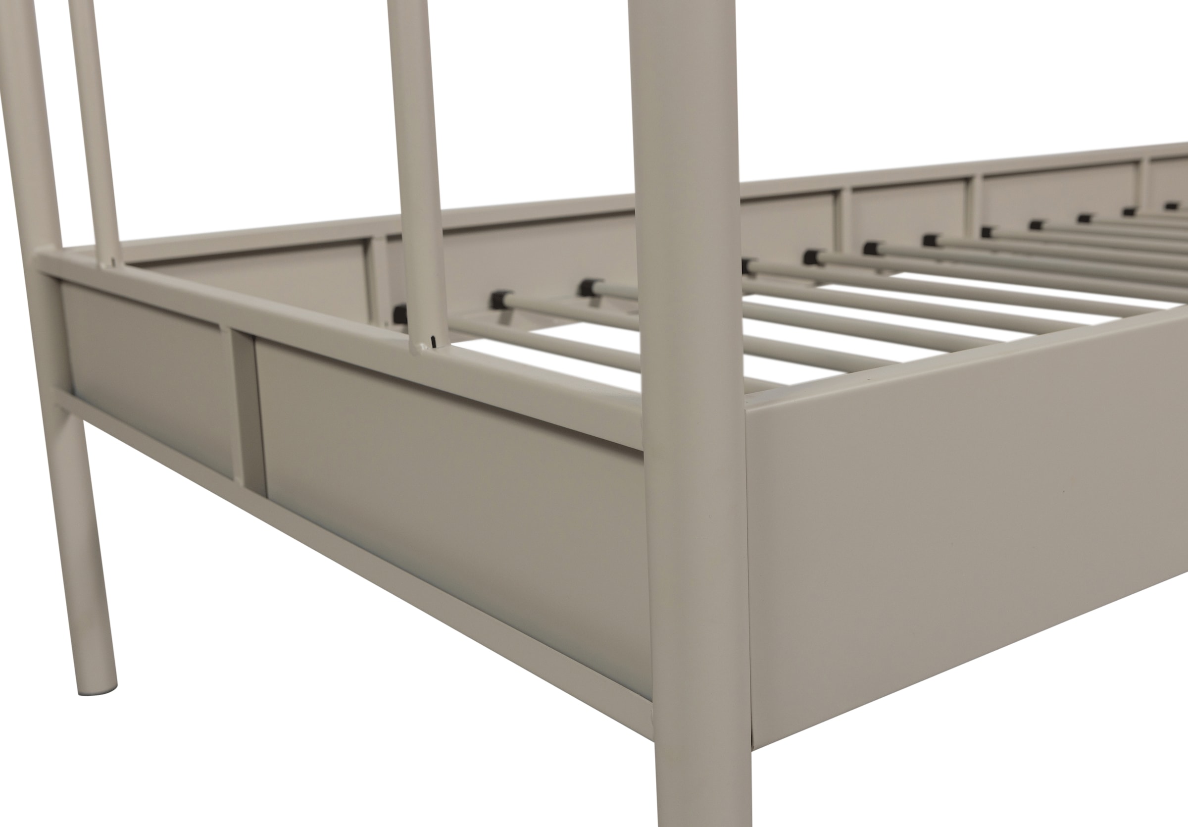 WOOOD Bettgestell »Mata Stahlrahmen pulverbeschichtet, H 90 x B 208 x T 95 cm« Matratzenmass 90x200 cm, einfach zu montierbar, Pfleiglicht