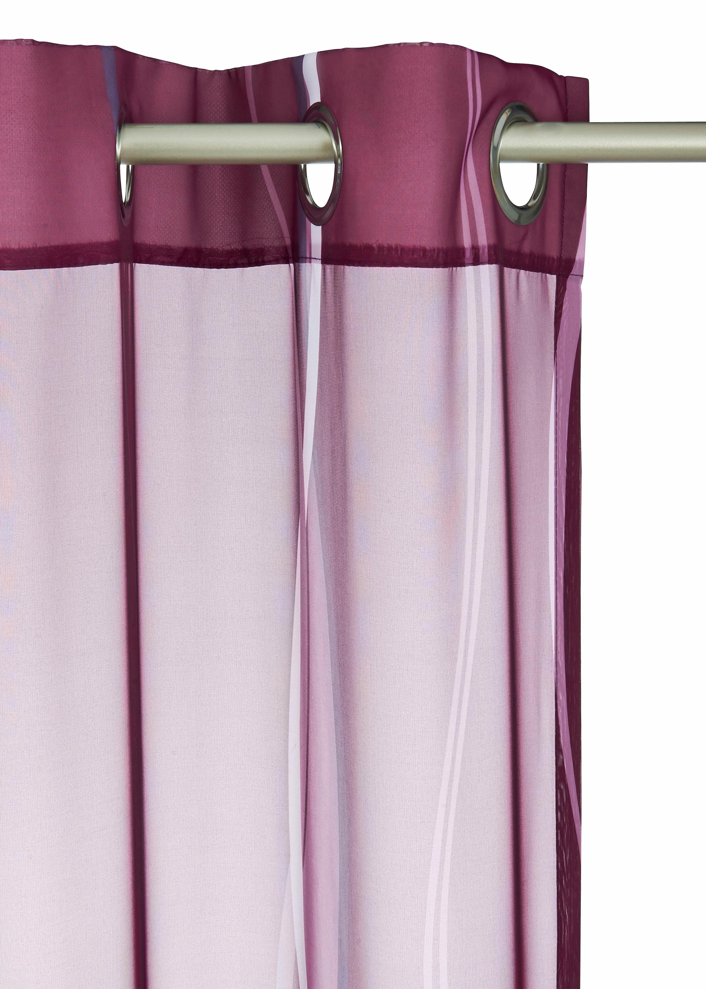 (2 Gardine Voile, my home »Dimona«, 2er-Set, transparent, Polyester kaufen St.),