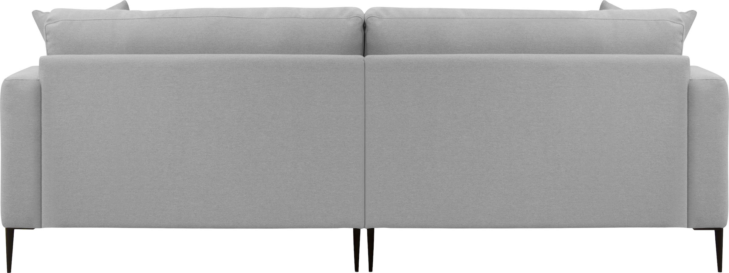 Leonique 3-Sitzer »Cozy elegantes Designsofa, Masse B/T/H: 211/97/80 cm«, mit losen Kissen und Metallbeinen