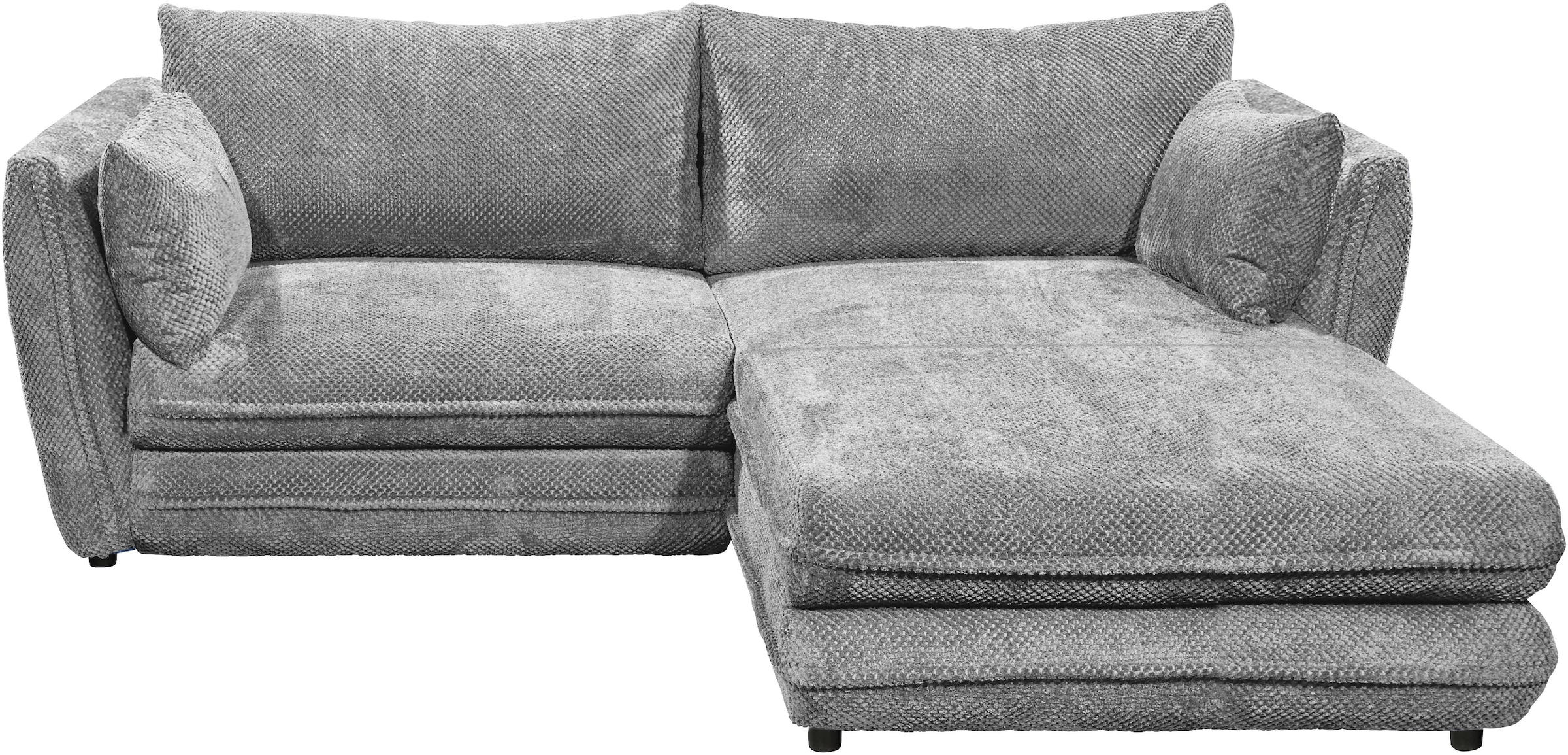 ED EXCITING DESIGN Ecksofa »Stanley L-Form«, mit Bettfunktion, Bettkasten & 2 Zierkissen