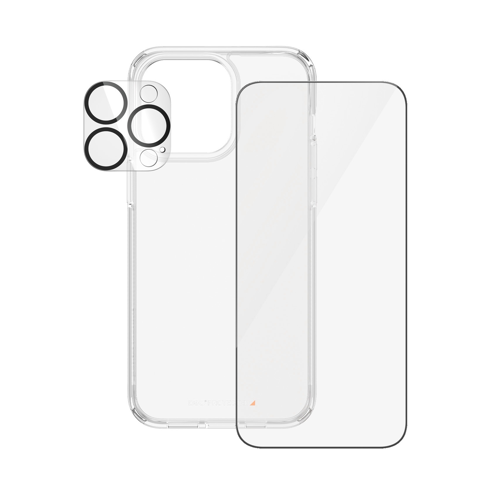 PanzerGlass Displayschutzglas »3-in-1 Bundle Pack«, für Apple iPhone 15 Pro Max, Displayschutzfolie, Bildschirmschutz, Schutzglas, kratz- & stossfest