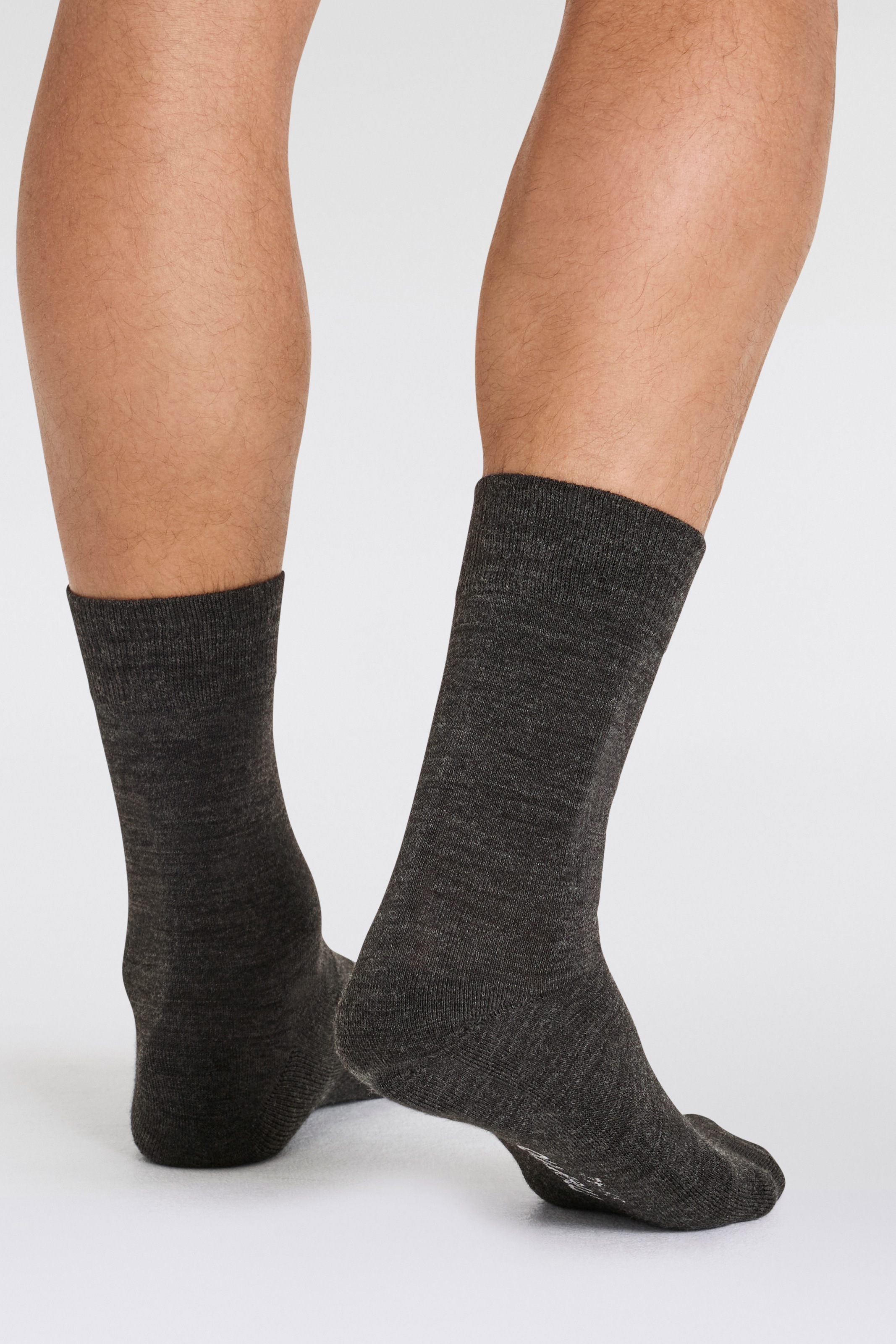 Apollo Basicsocken, (3er Pack), Unisex mit Stickerei und weichen Merinowoll-Anteil