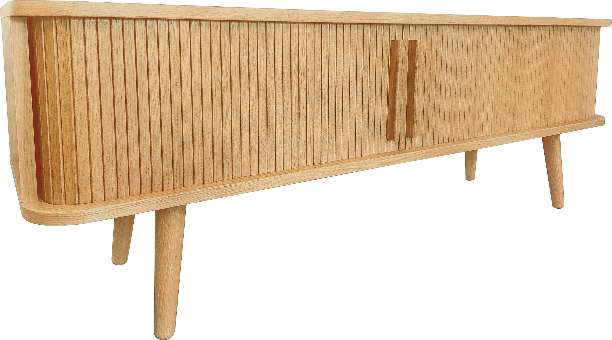 Meuble TV Design "Rove" 138cm Chêne